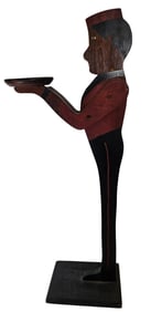 Black Americana Folk Art Painted Butler Ash Tray