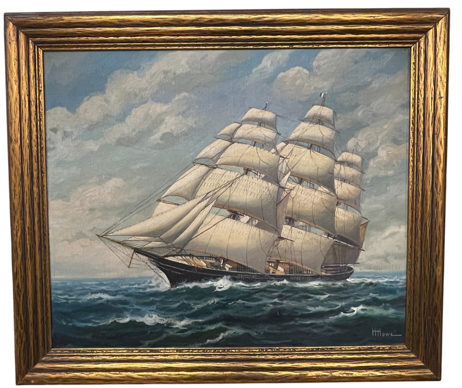 Harry Howe O/C Sailing Ship Flying The French Flag (1 of 7)