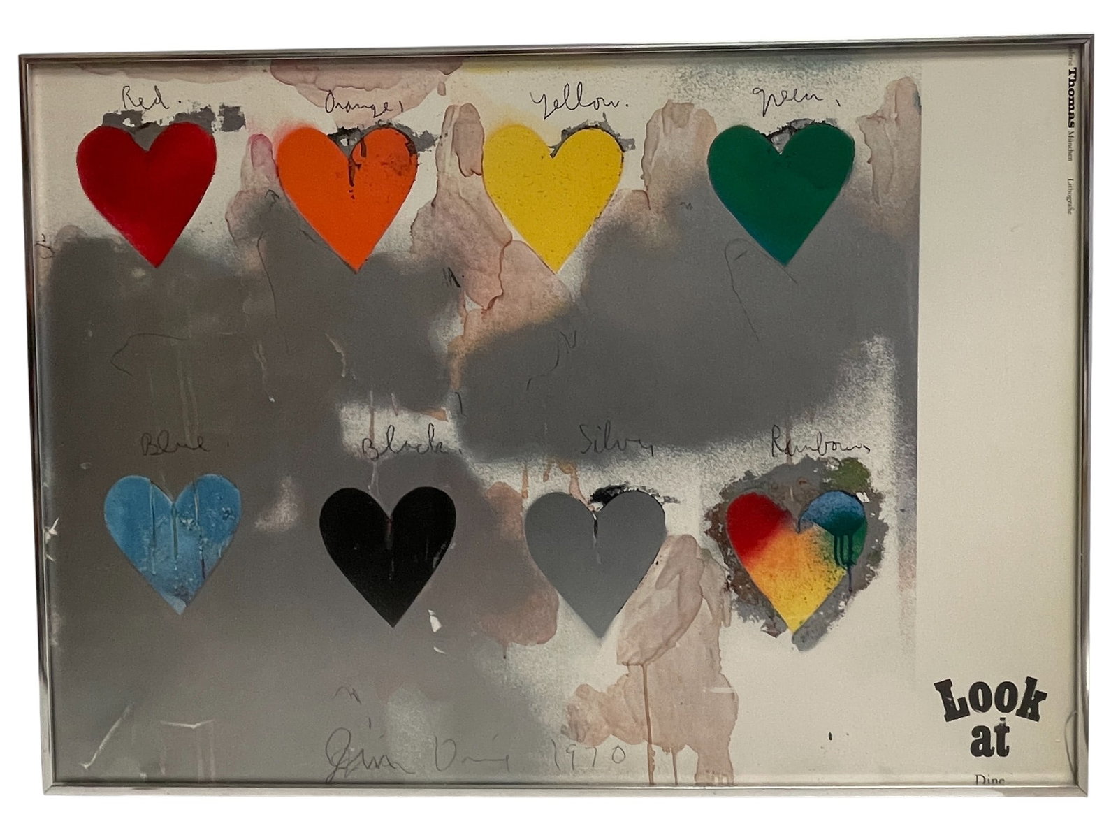 Jim Dine, Thomas Galerie Poster, Look At Dine, 1970 (1 of 6)