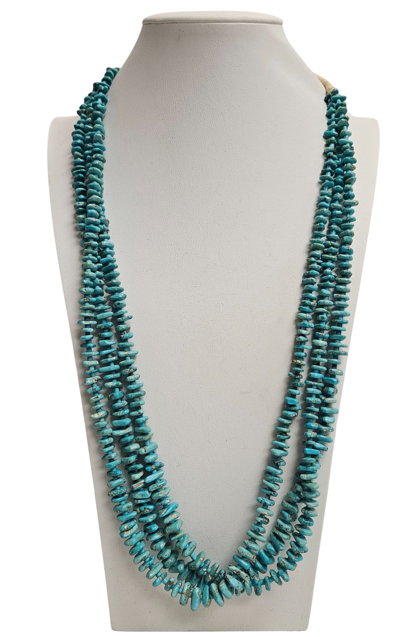 Vintage Triple Strand Turquoise Necklace (1 of 3)