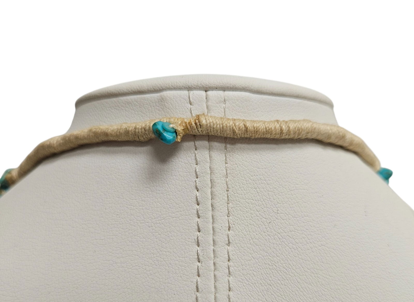 Vintage Triple Strand Turquoise Necklace - 2