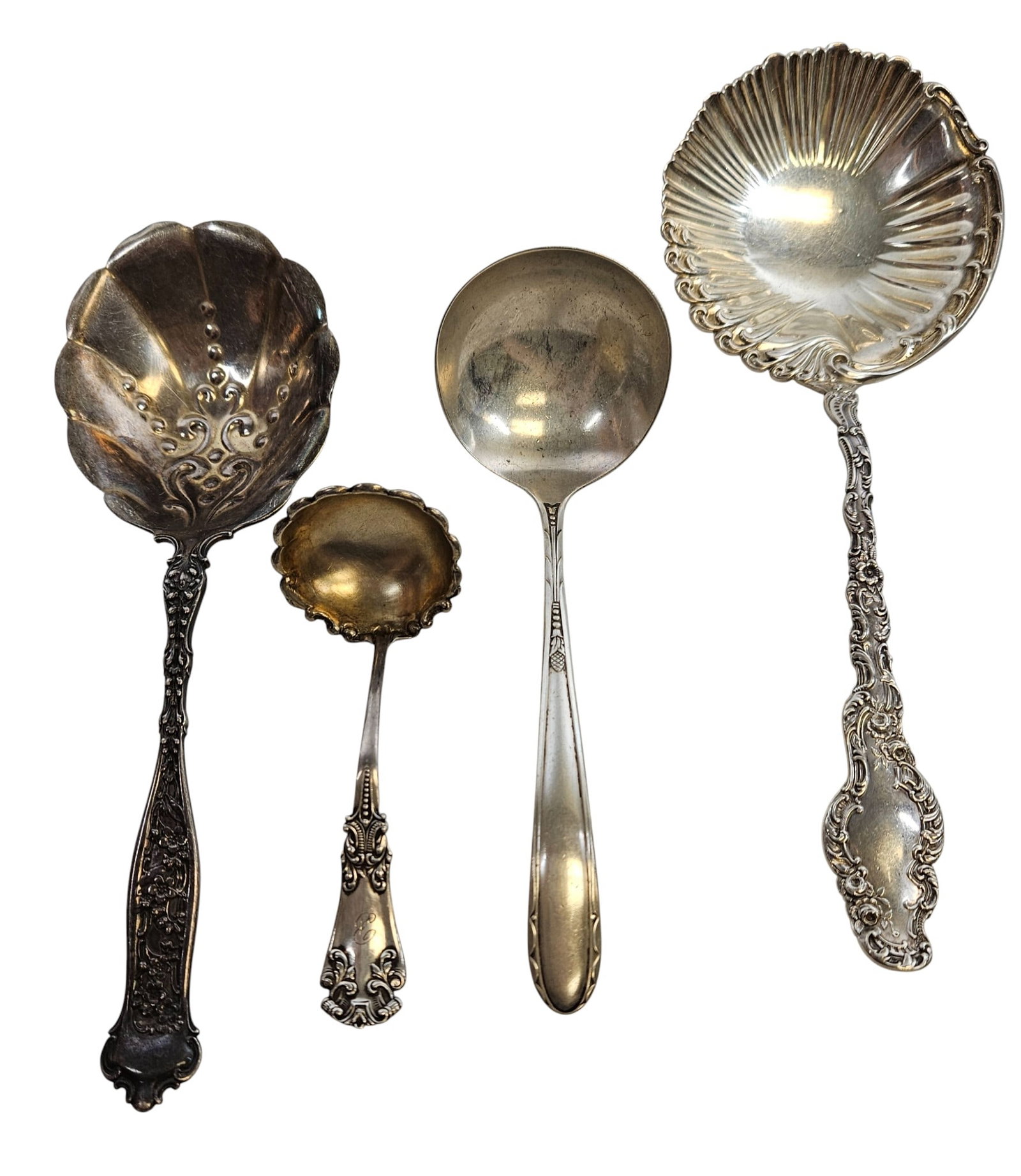 Lot of (4) Sterling Silver Serving Pieces Spoons & Ladles (1 of 9)