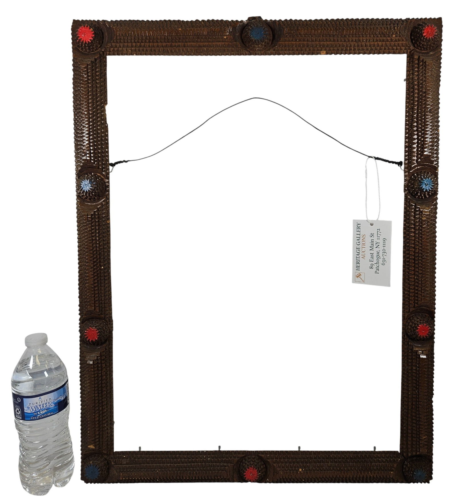 19th Century Tramp Art Frame - 5