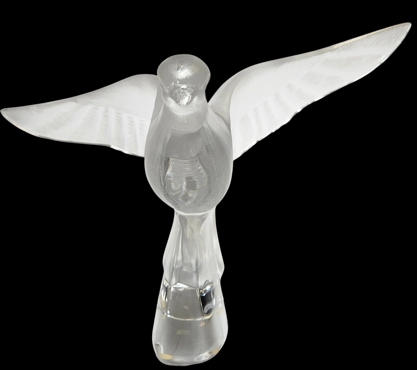 Large Lalique 'Colombe Clita' Dove Figure (1 of 7)