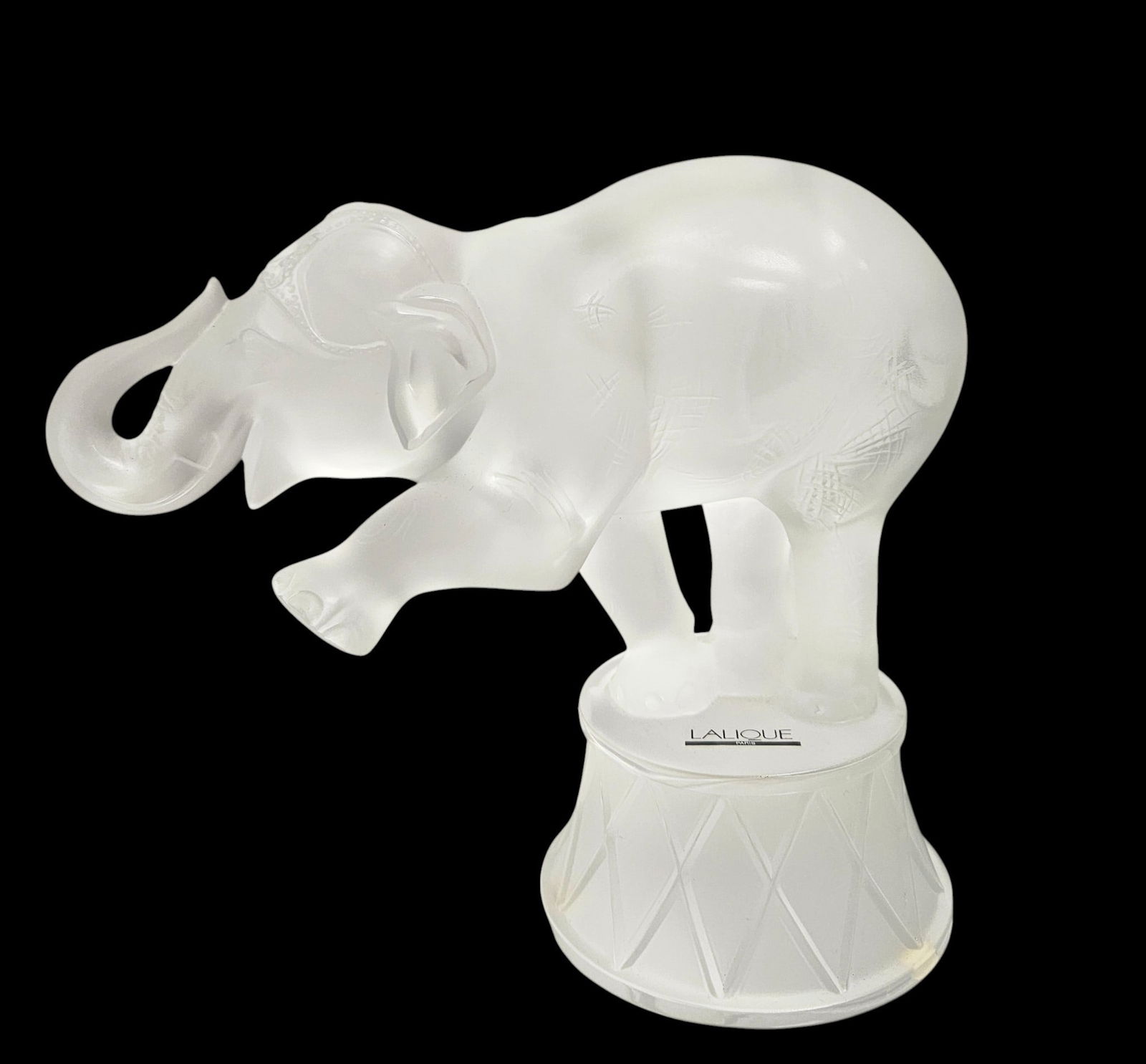Lalique Crystal Zambo 'Elephant de Cirque' Circus Elephant (1 of 6)