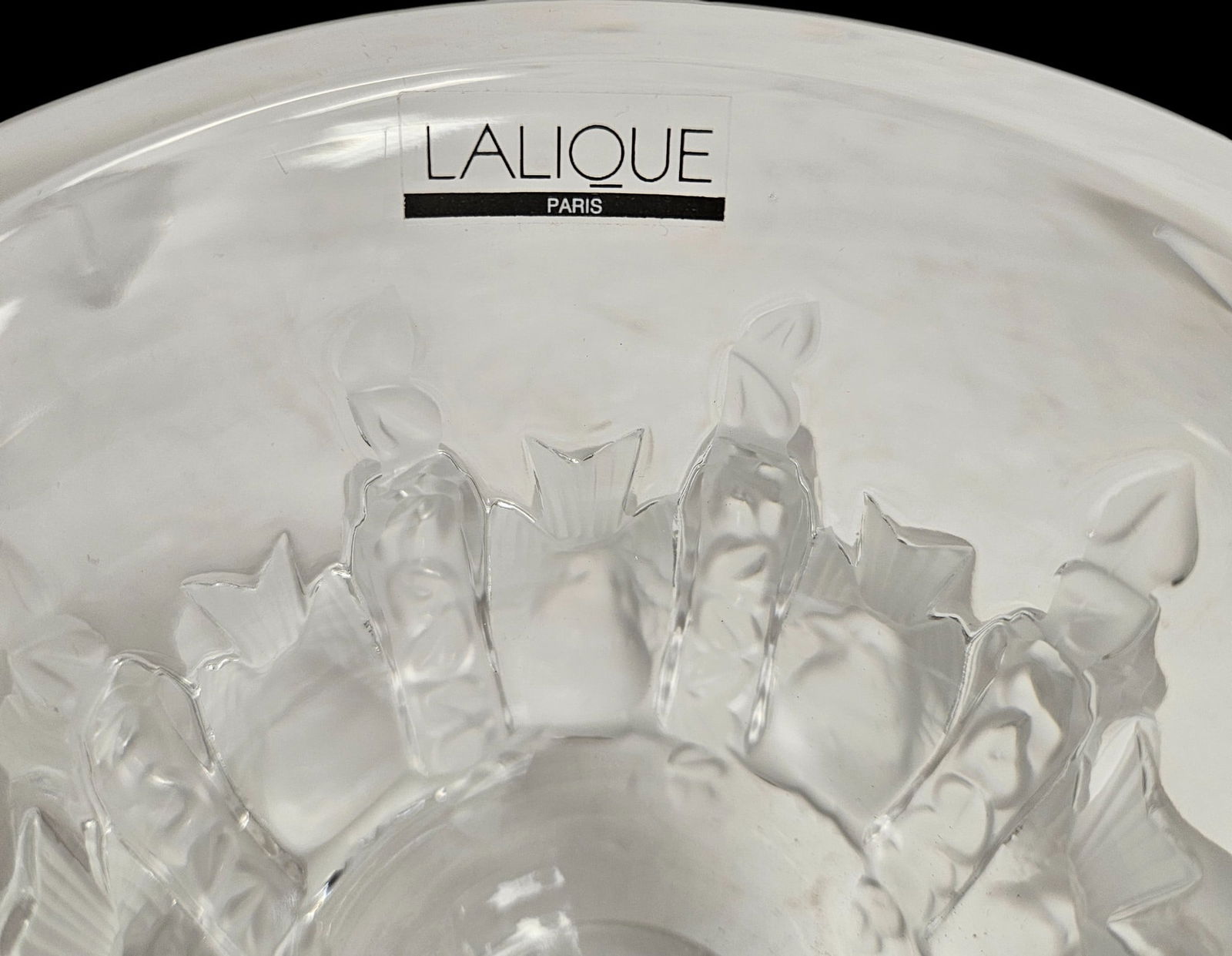 Lalique Crystal Dampierre Vase - 6