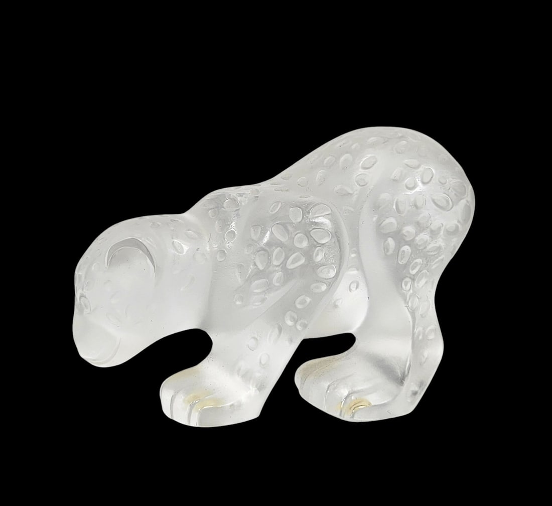 Lalique Crystal Figurine Rajah Jaguar Cub (1 of 7)