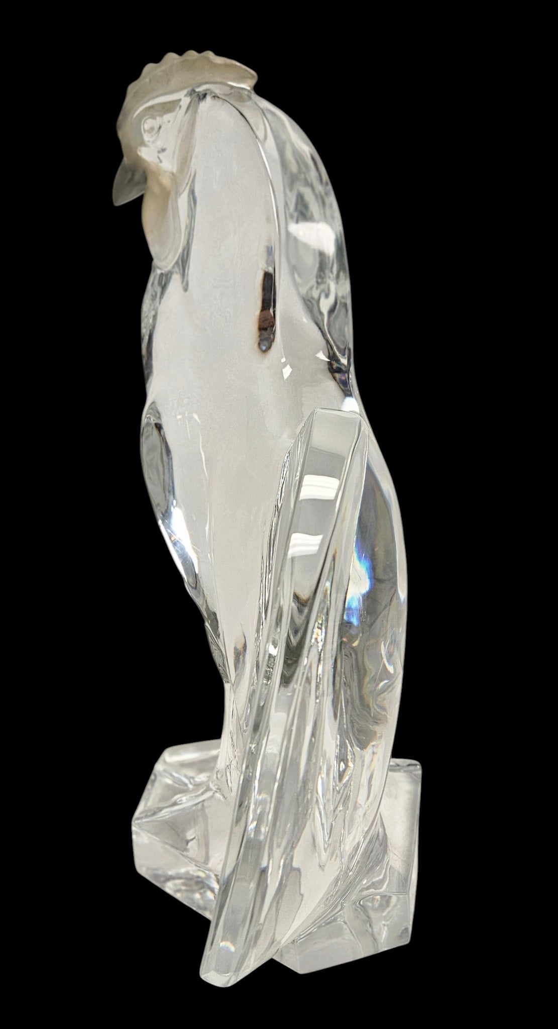 Large Marc Lalique Crystal Rooster - 5