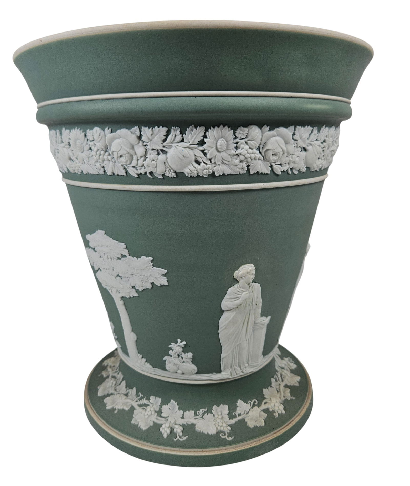 c1930 Large Wedgwood Jasperware Vase with Frog - 2
