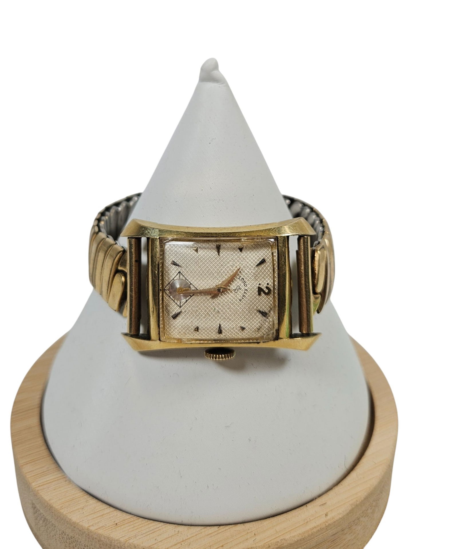 c1940s 14k Yellow Gold Lord Elgin Mens Wrist Watch (1 of 4)