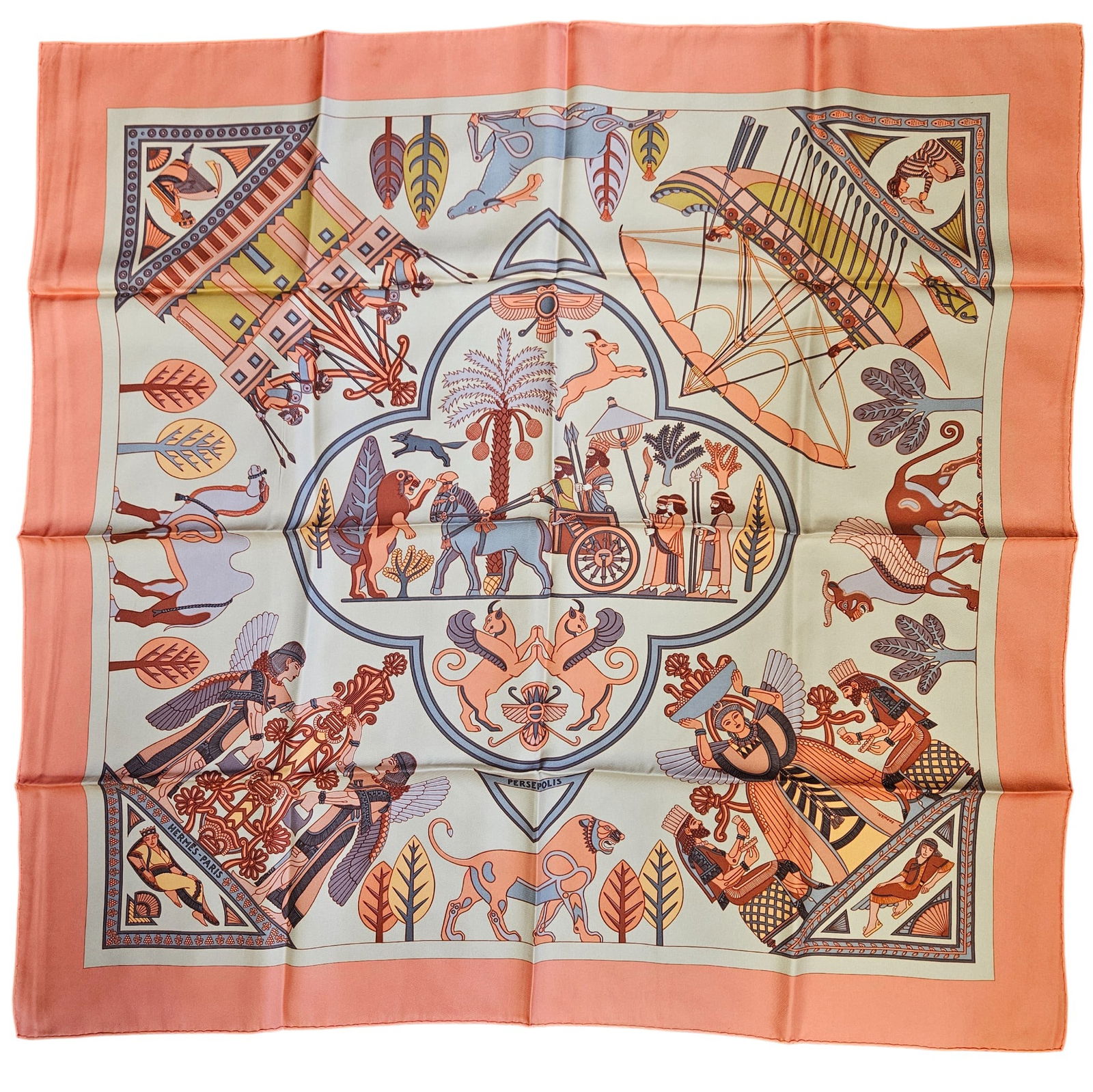 Hermes Persepolis Silk Scarf Sophie Koechlin (1 of 6)
