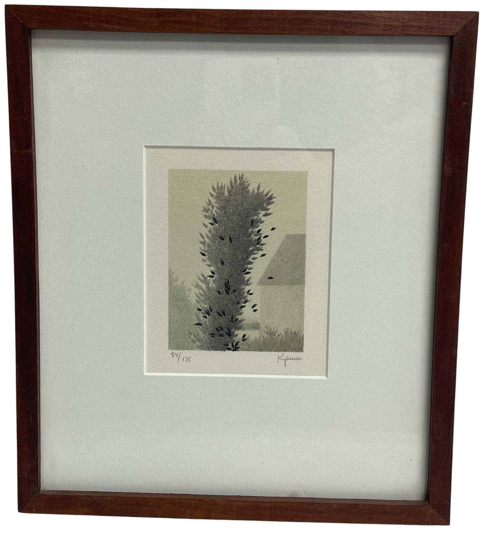 Robert Kipniss L/E Lithograph Titled The Lone Bush (1 of 5)
