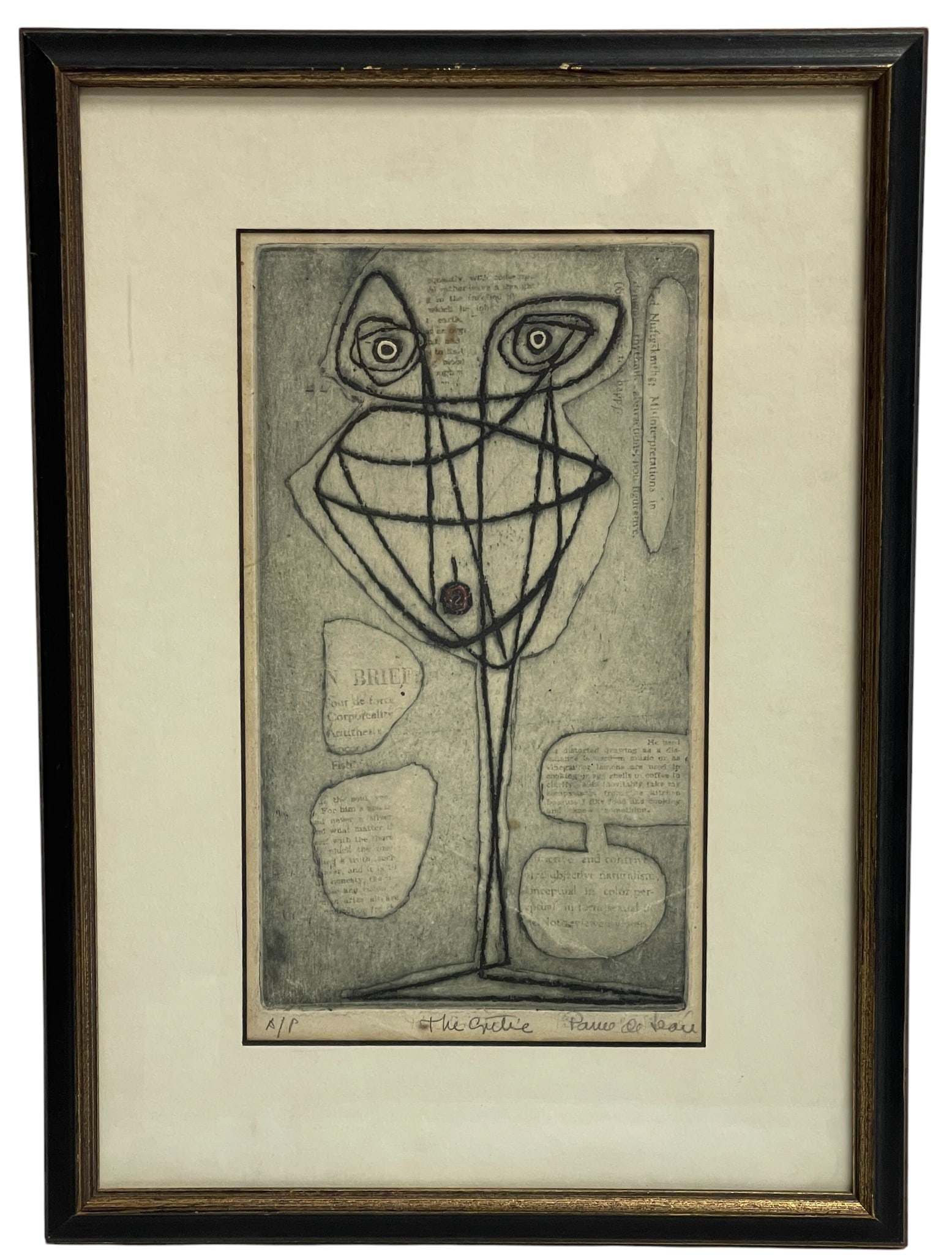 Ponce de Leon A/P Etching Titled The Critic, 1953 (1 of 7)