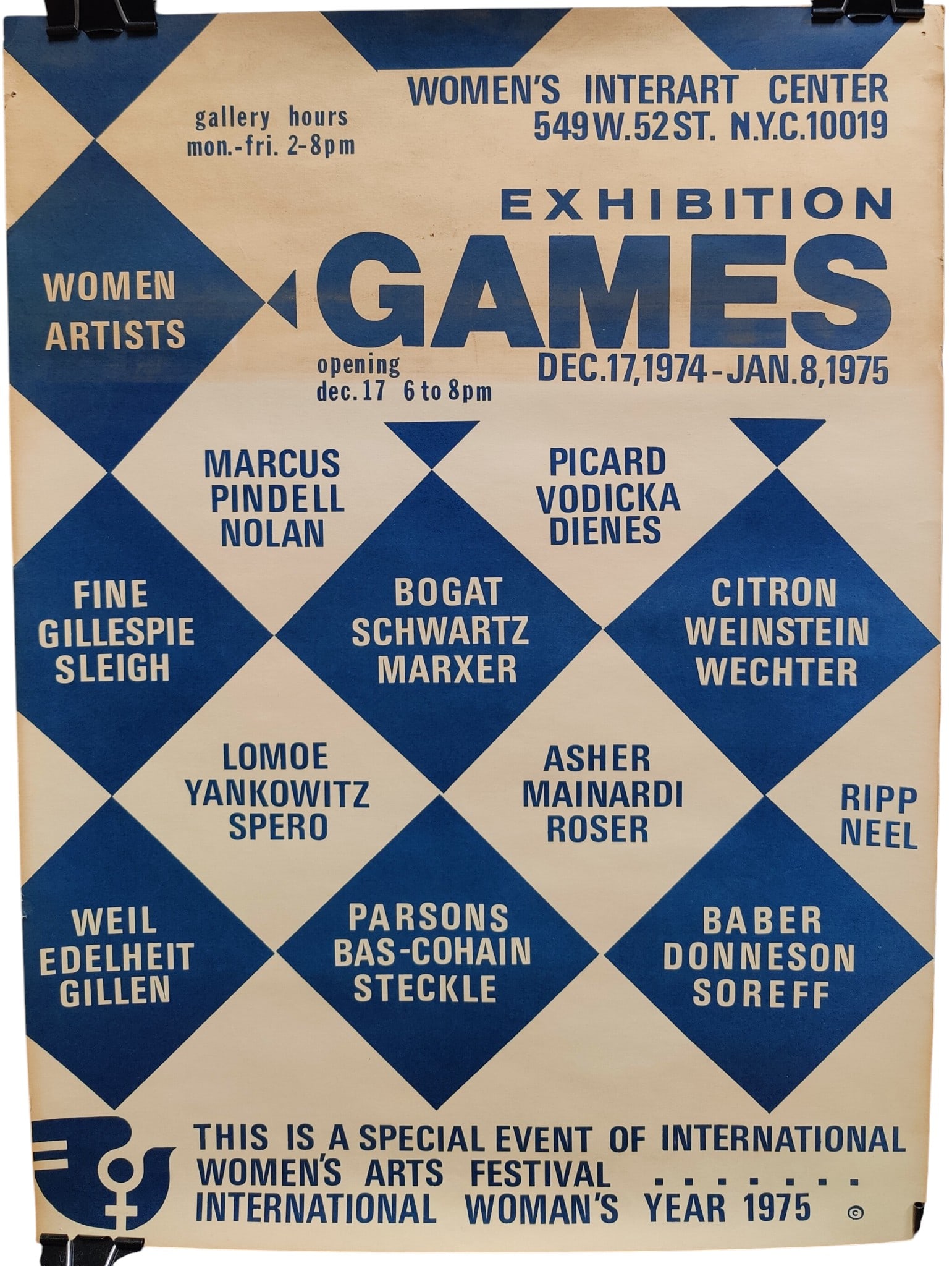 Women's Interart International Exhibition Games Poster (1 of 1)