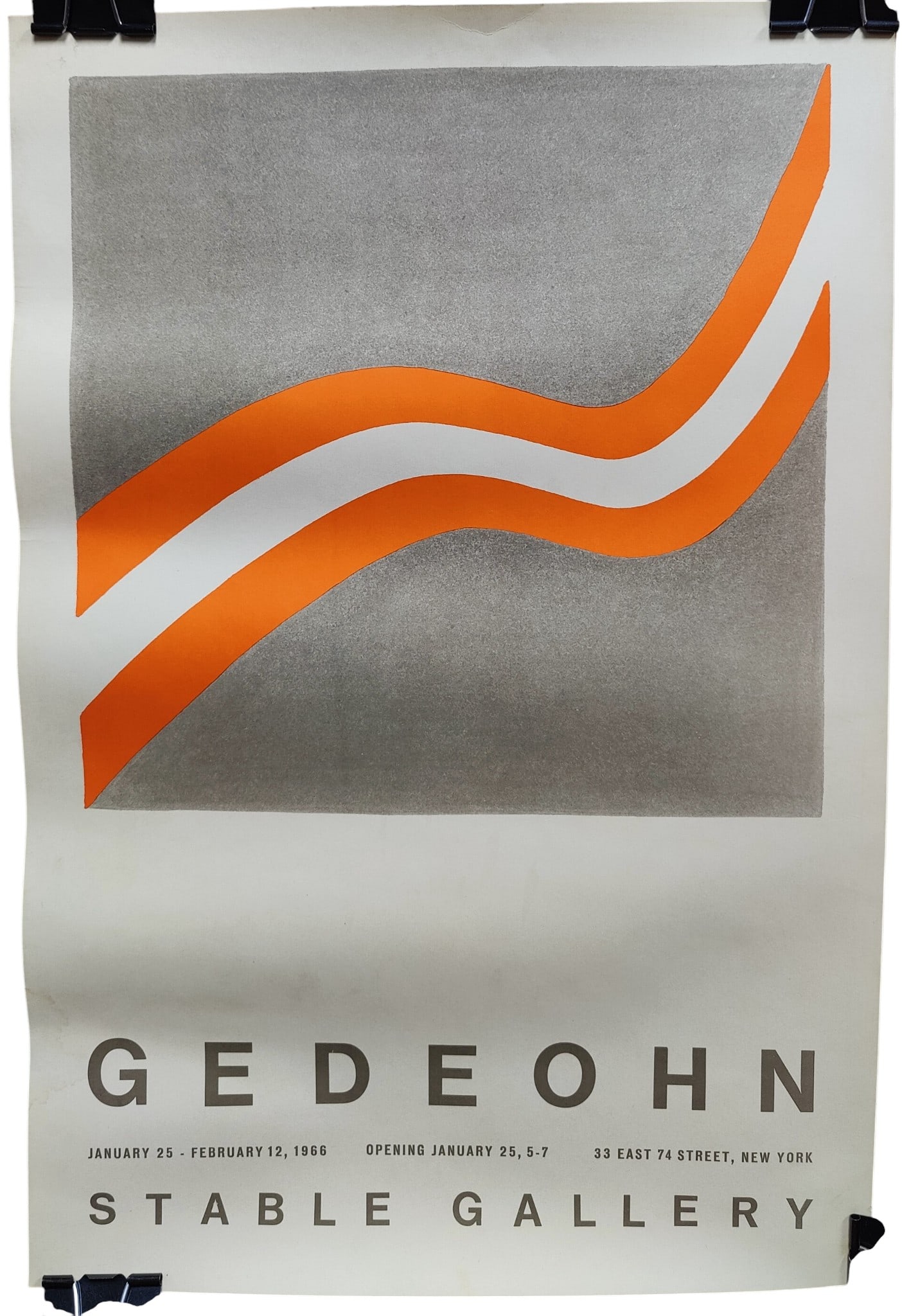 Scarce Paul Gedeohn, Stable Gallery, Exhibition Poster (1 of 1)