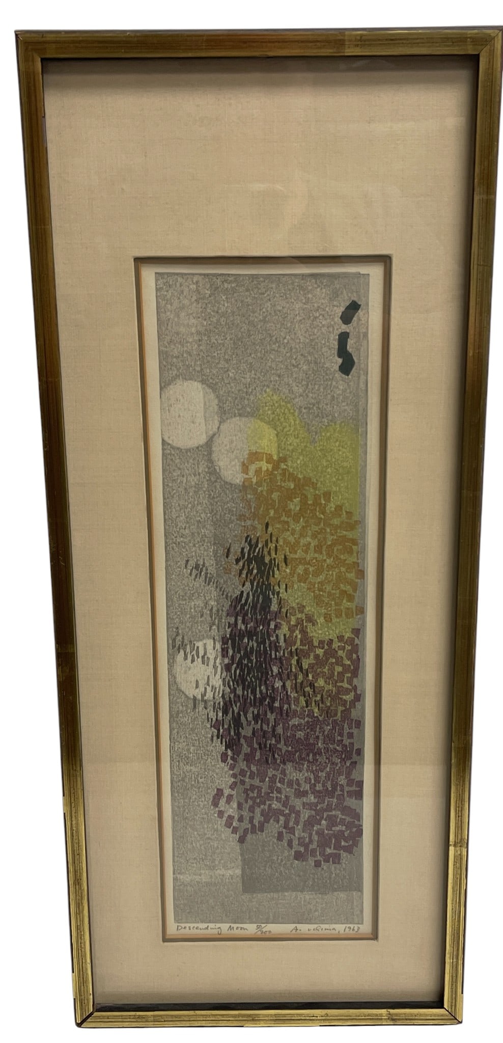 Ansei Uchima L/E Lithograph Descending Moon, 1963 (1 of 7)