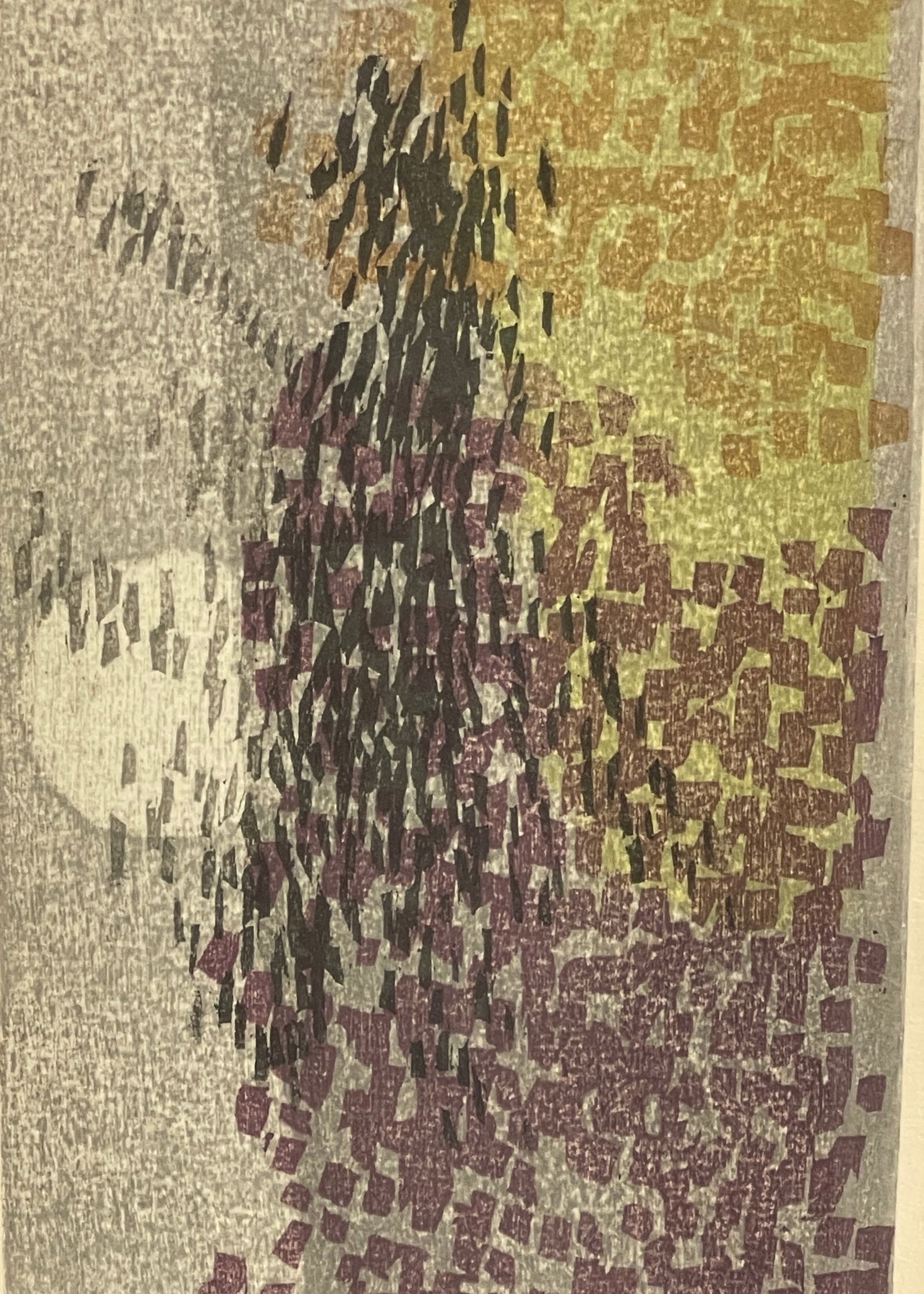 Ansei Uchima L/E Lithograph Descending Moon, 1963 - 3