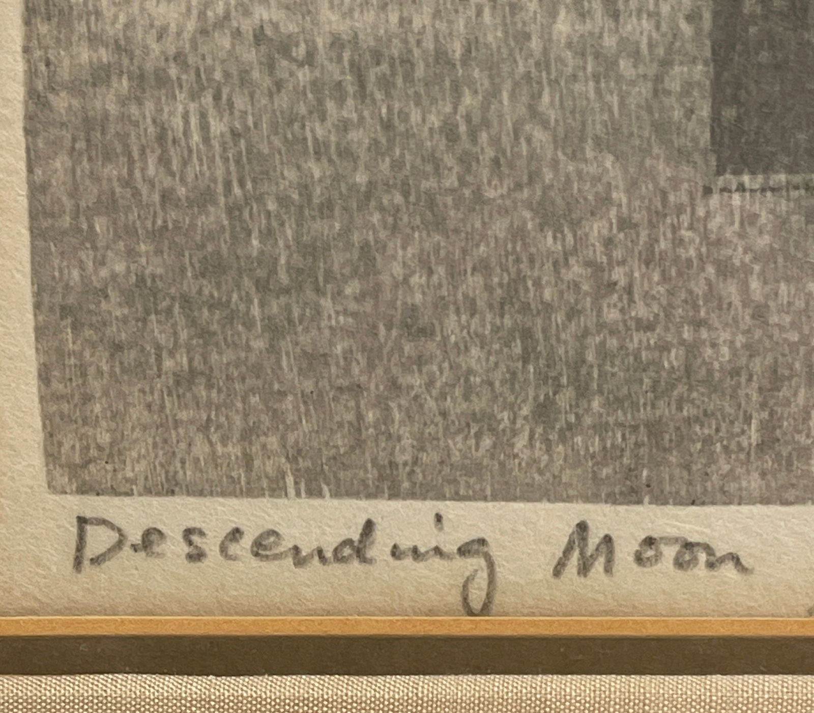 Ansei Uchima L/E Lithograph Descending Moon, 1963 - 4