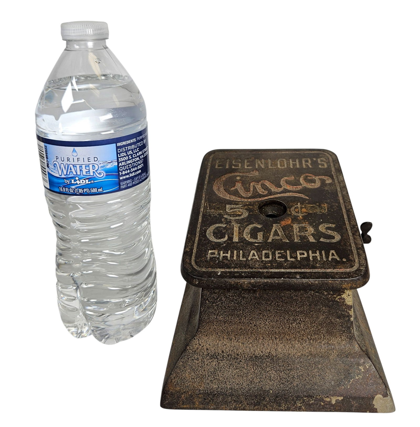 Key Wound Mechanical Clock Work Cigar Cutter - 10