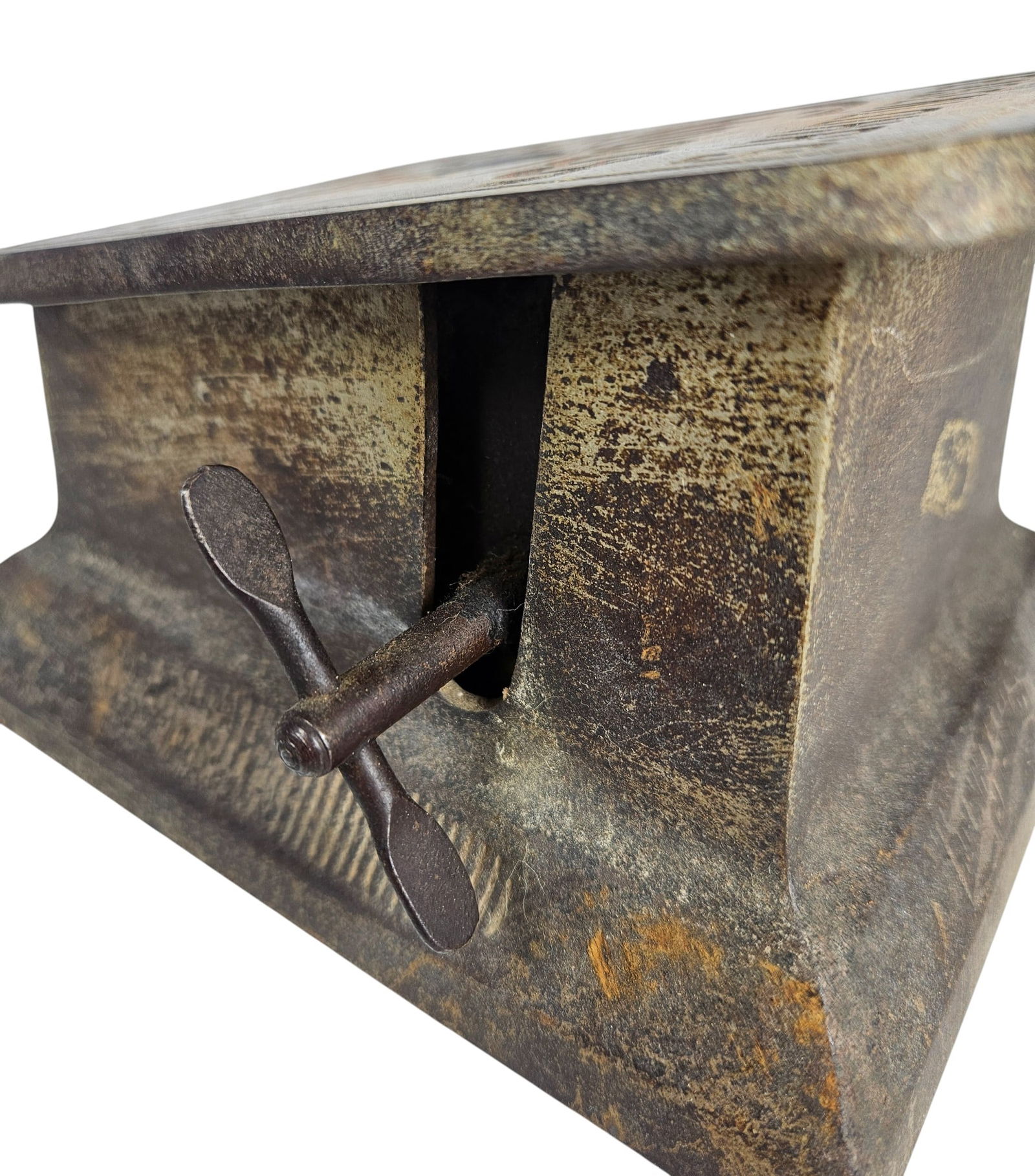 Key Wound Mechanical Clock Work Cigar Cutter - 4