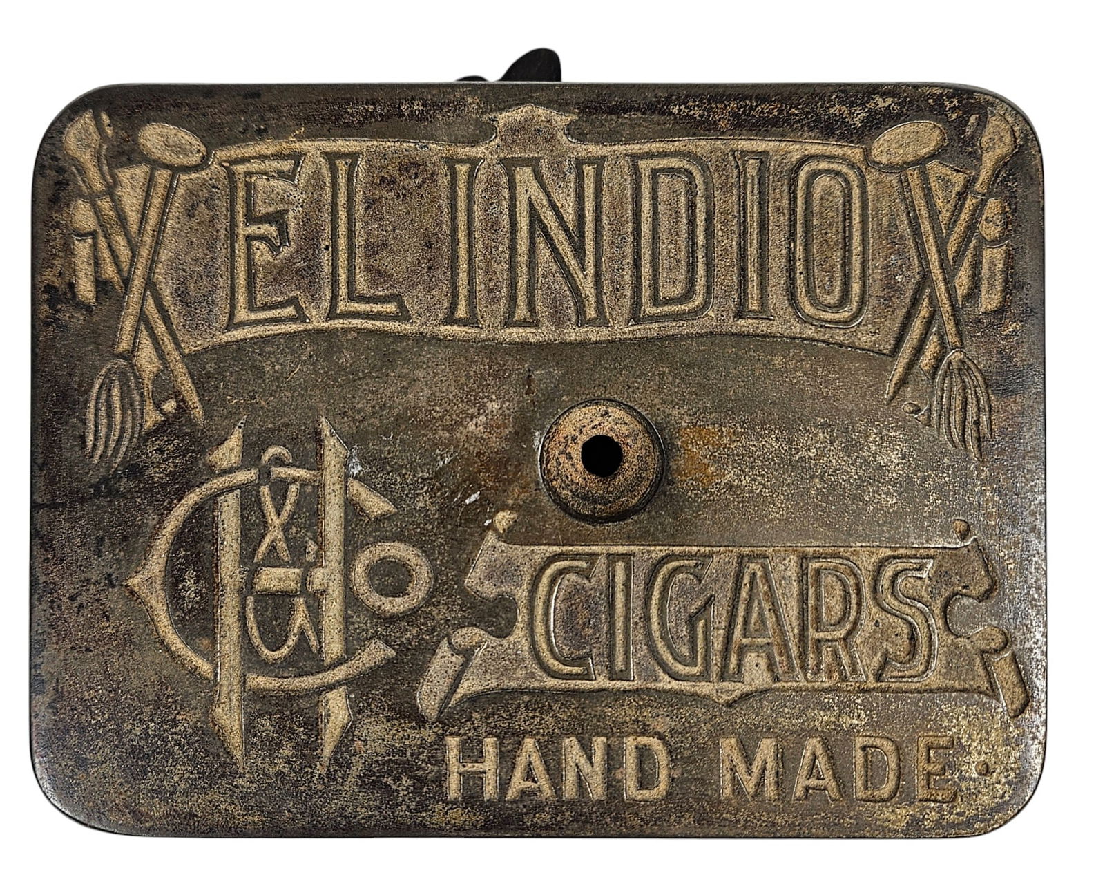 Key Wound Mechanical Clock Work Cigar Cutter - 6