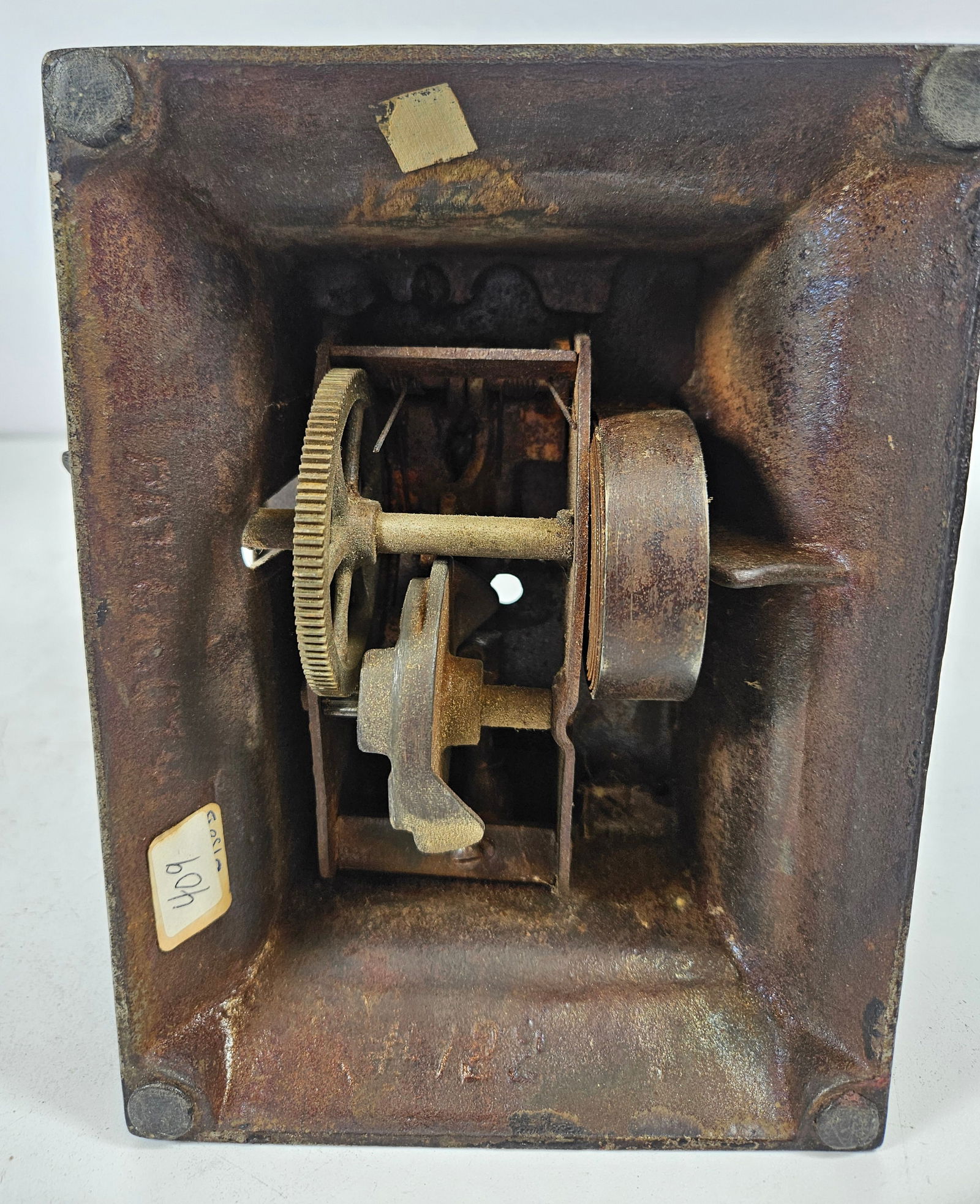 Key Wound Mechanical Clock Work Cigar Cutter - 7