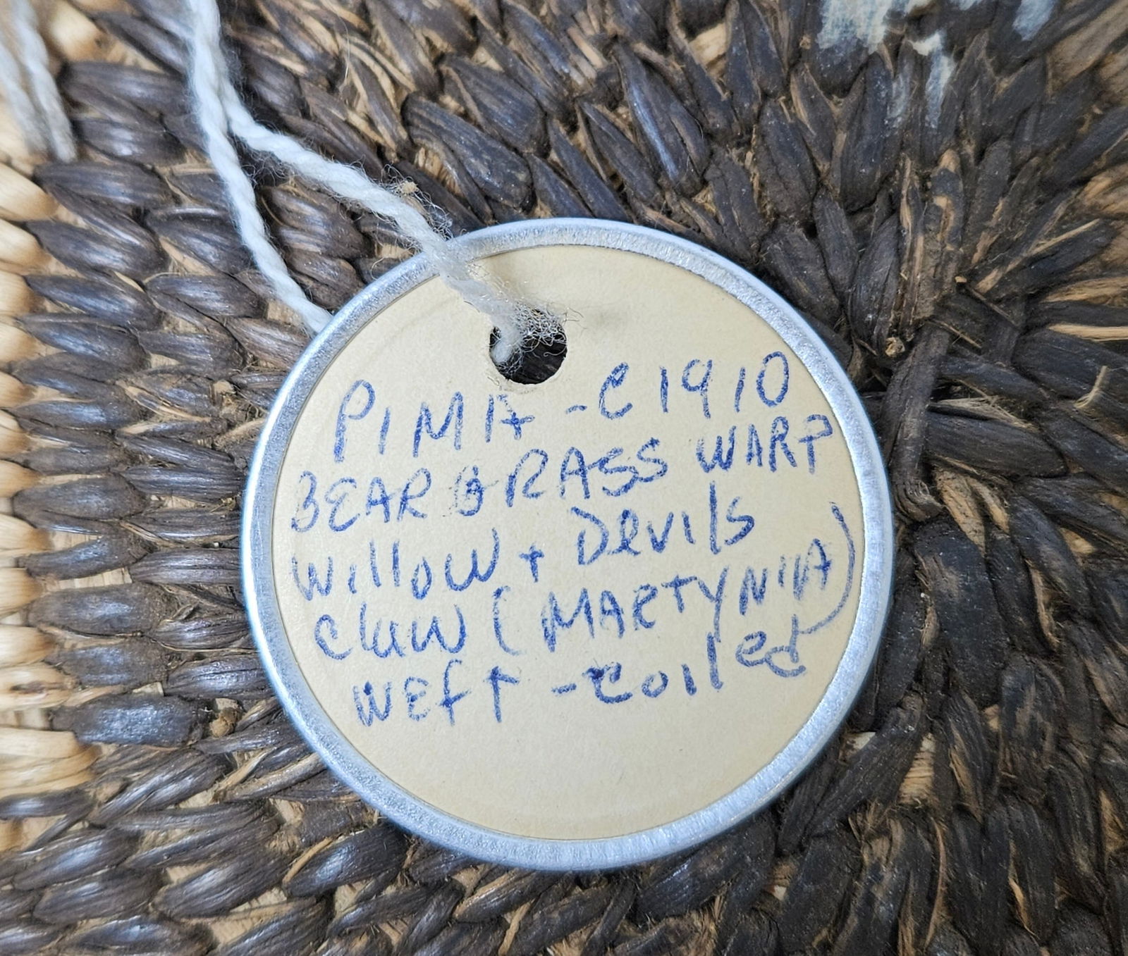 c1910 Native American Woven Pima Basket - 4