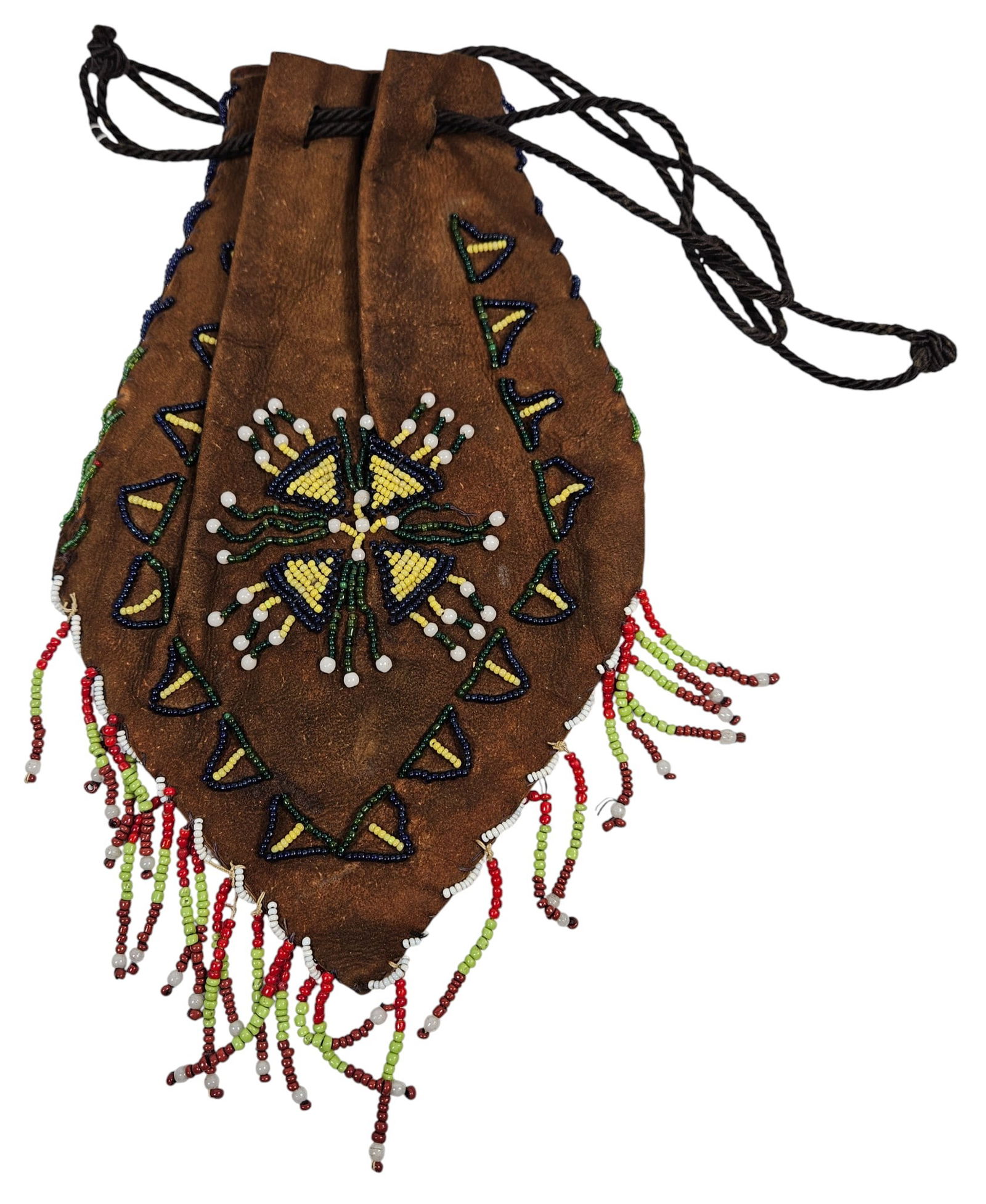 Northern Plains Native American Beaded Hide Pouch (1 of 5)
