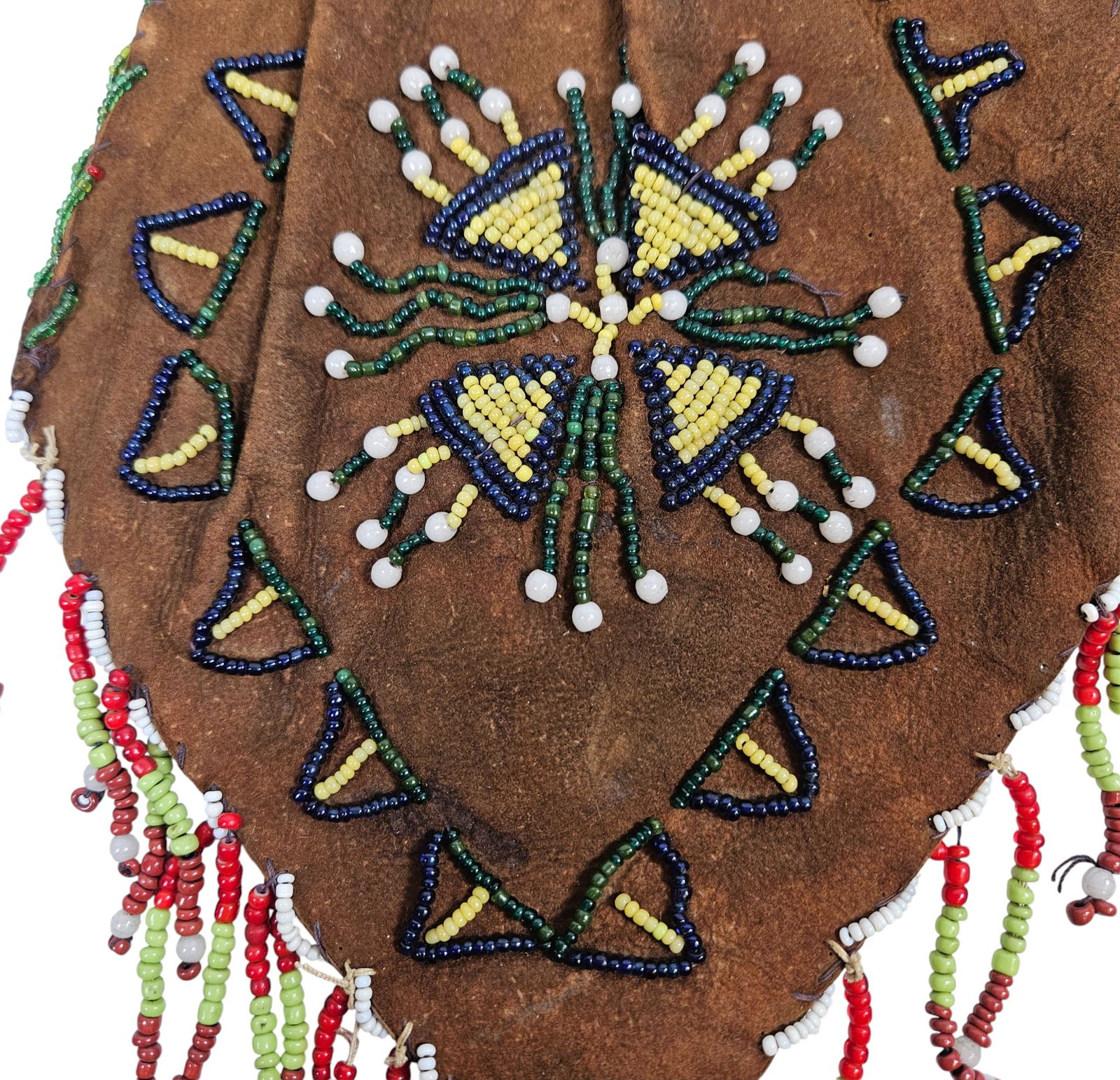 Northern Plains Native American Beaded Hide Pouch - 2