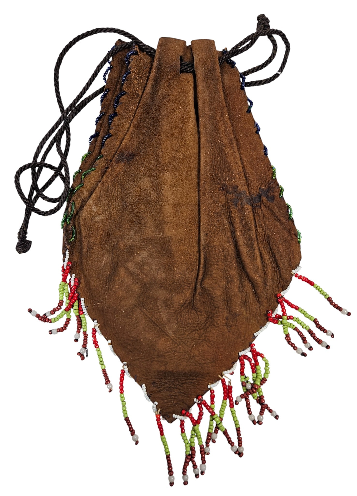 Northern Plains Native American Beaded Hide Pouch - 3