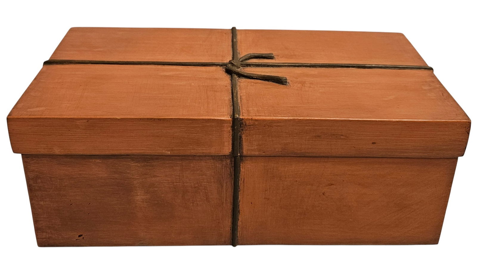 Donald Nelsen Modernist Erotic Trompe d'oeil Wood Sculpture: Donald Nelsen (Indiana, Brooklyn, New York, 20th/21st c.) Wood carving of of a penis in a box. Initial signed as well as signature. Measures 9.75 x 5 x 3.75 inches. Overall good condition, please see