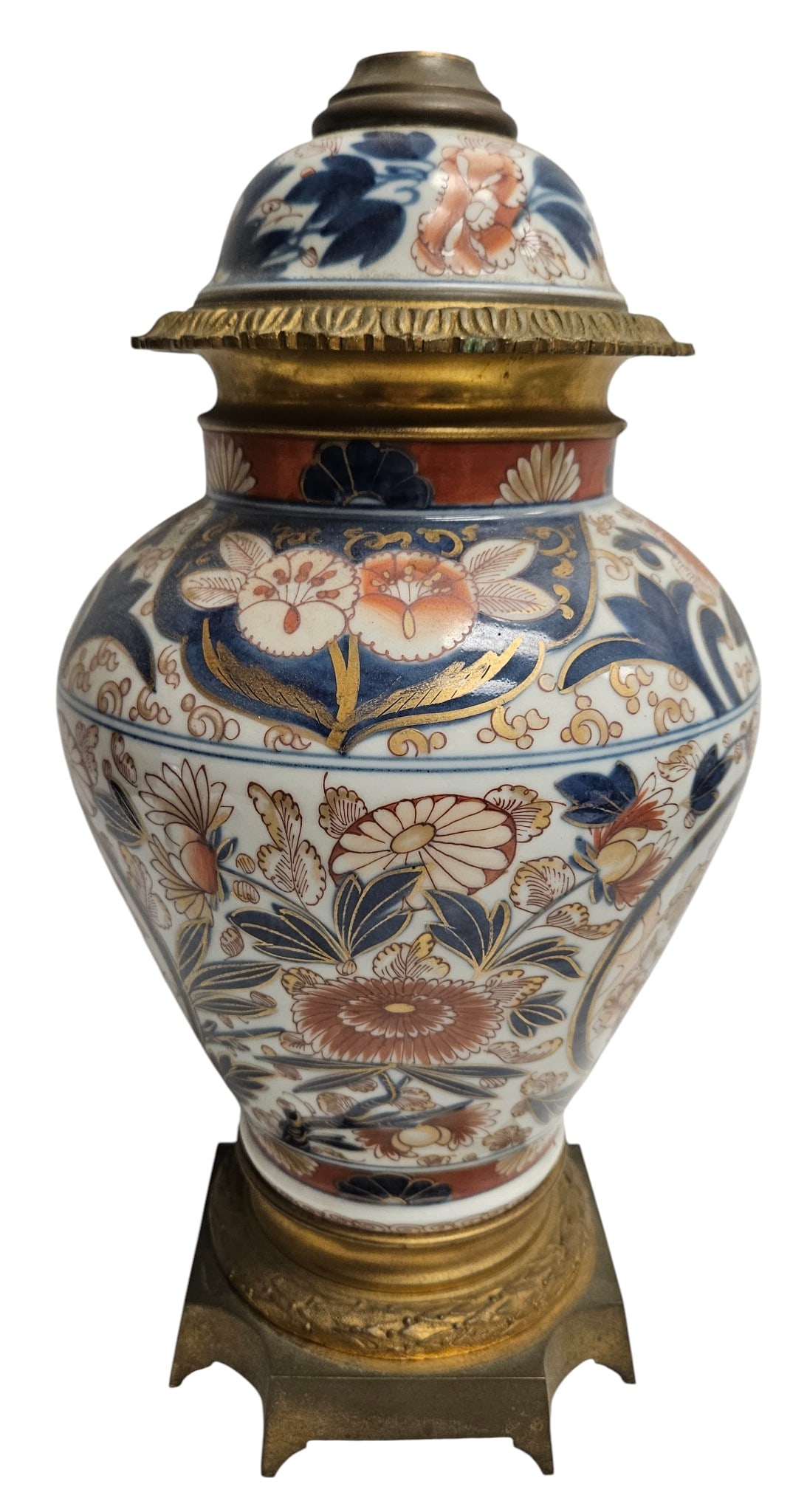 19th Century Japanese Imari Porcelain Lamp Base (1 of 8)