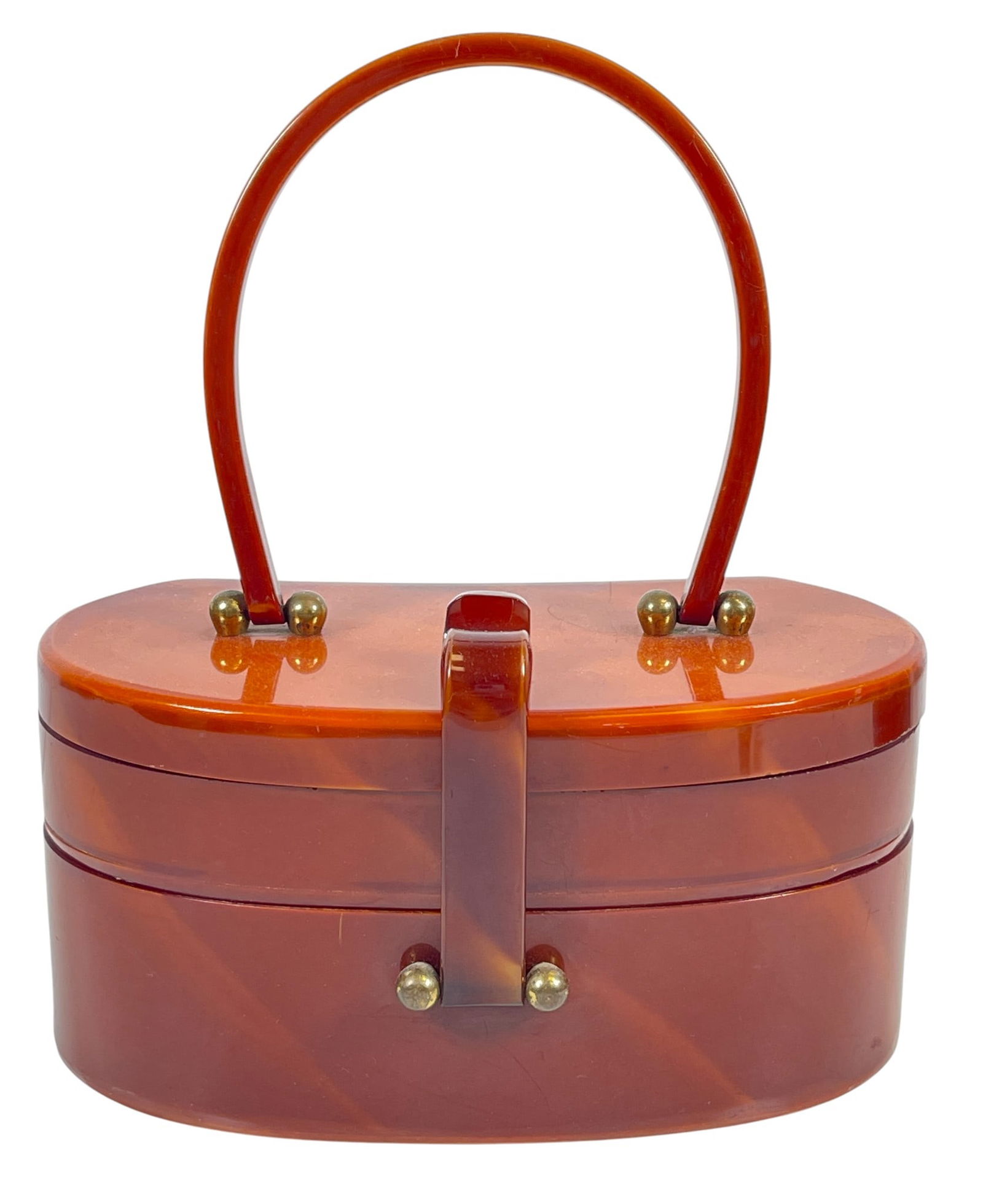 Mid Century Butterscotch Amber Bakelite Purse / Bag (1 of 7)