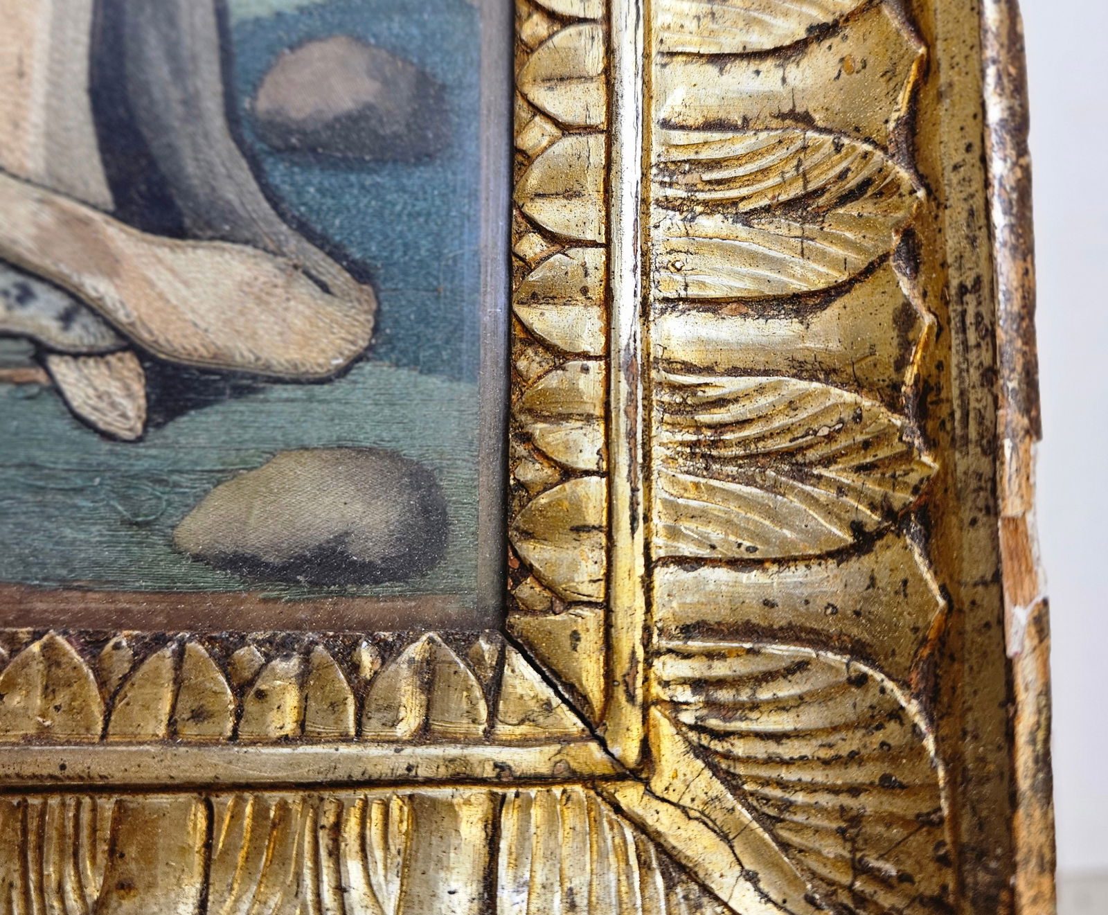 Pair 19th Century Needlepoints in Gilt Frames - 2