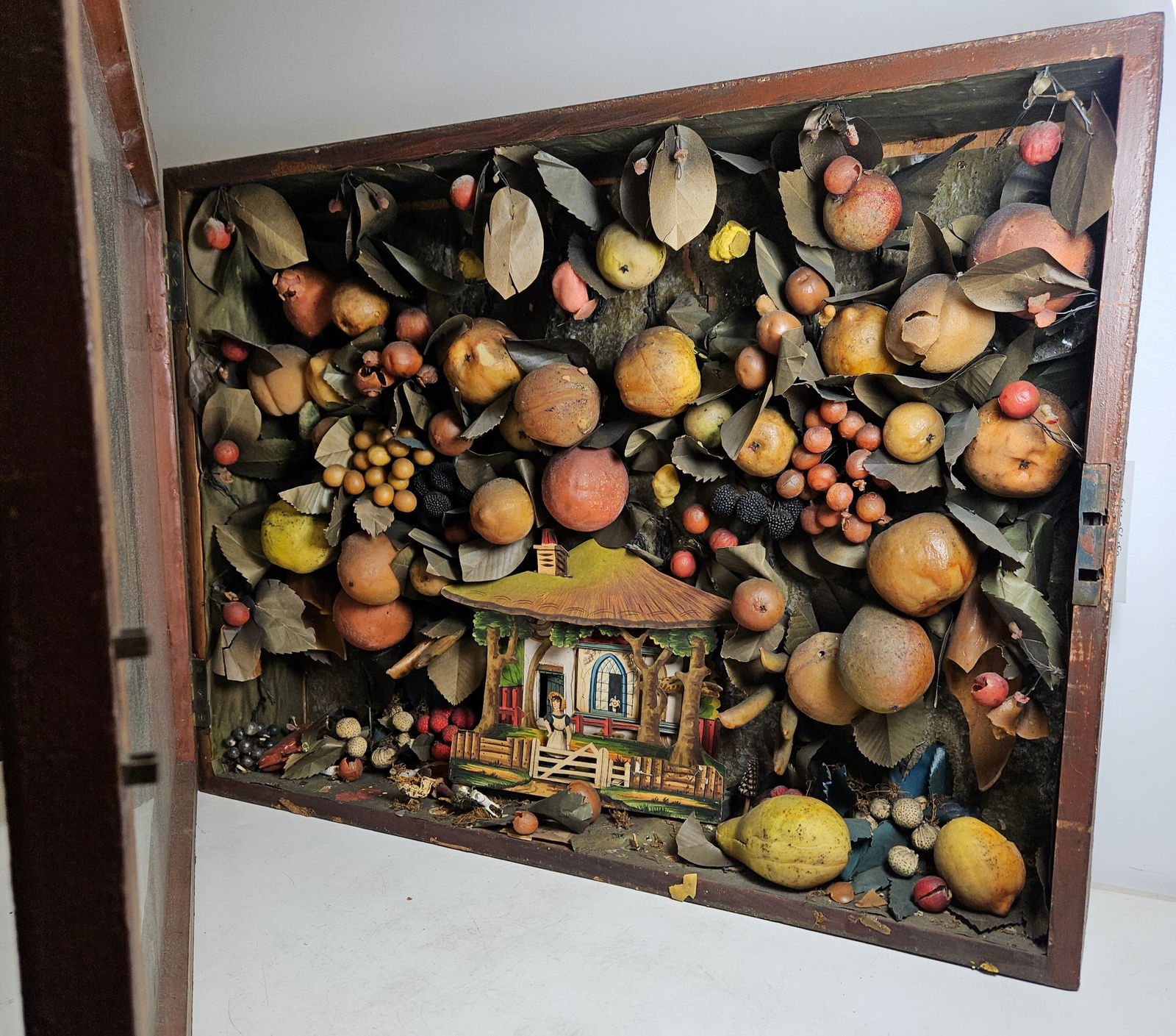 Victorian Shadowbox Diorama with Fruit - 5