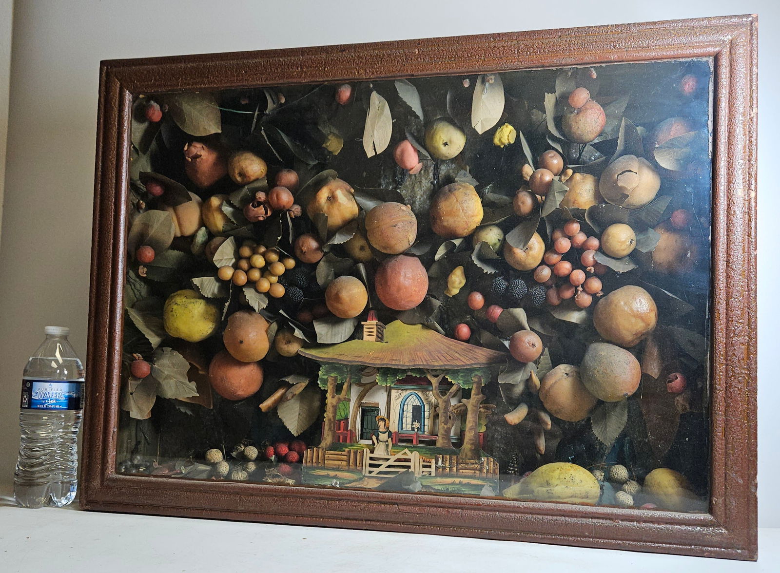 Victorian Shadowbox Diorama with Fruit - 7