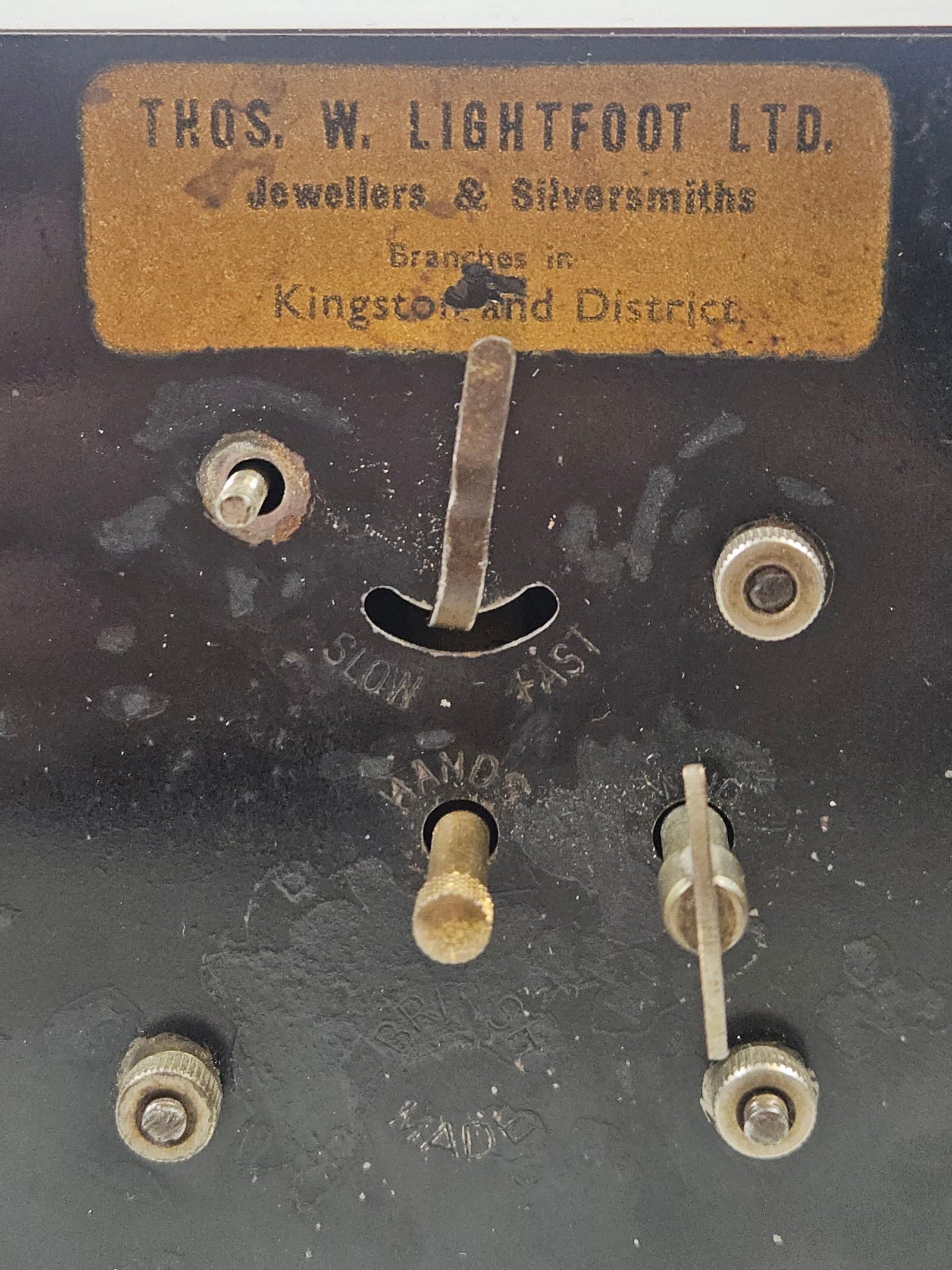 English Art Deco Bakelite Desk Clock - 4