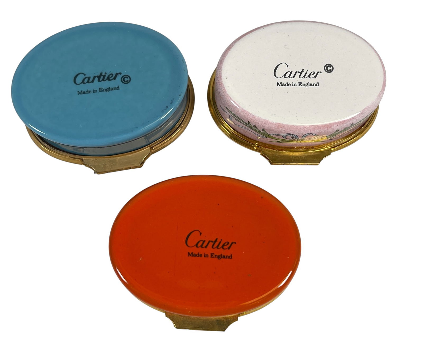 (3) Cartier Enamel Trinket Boxes - 2