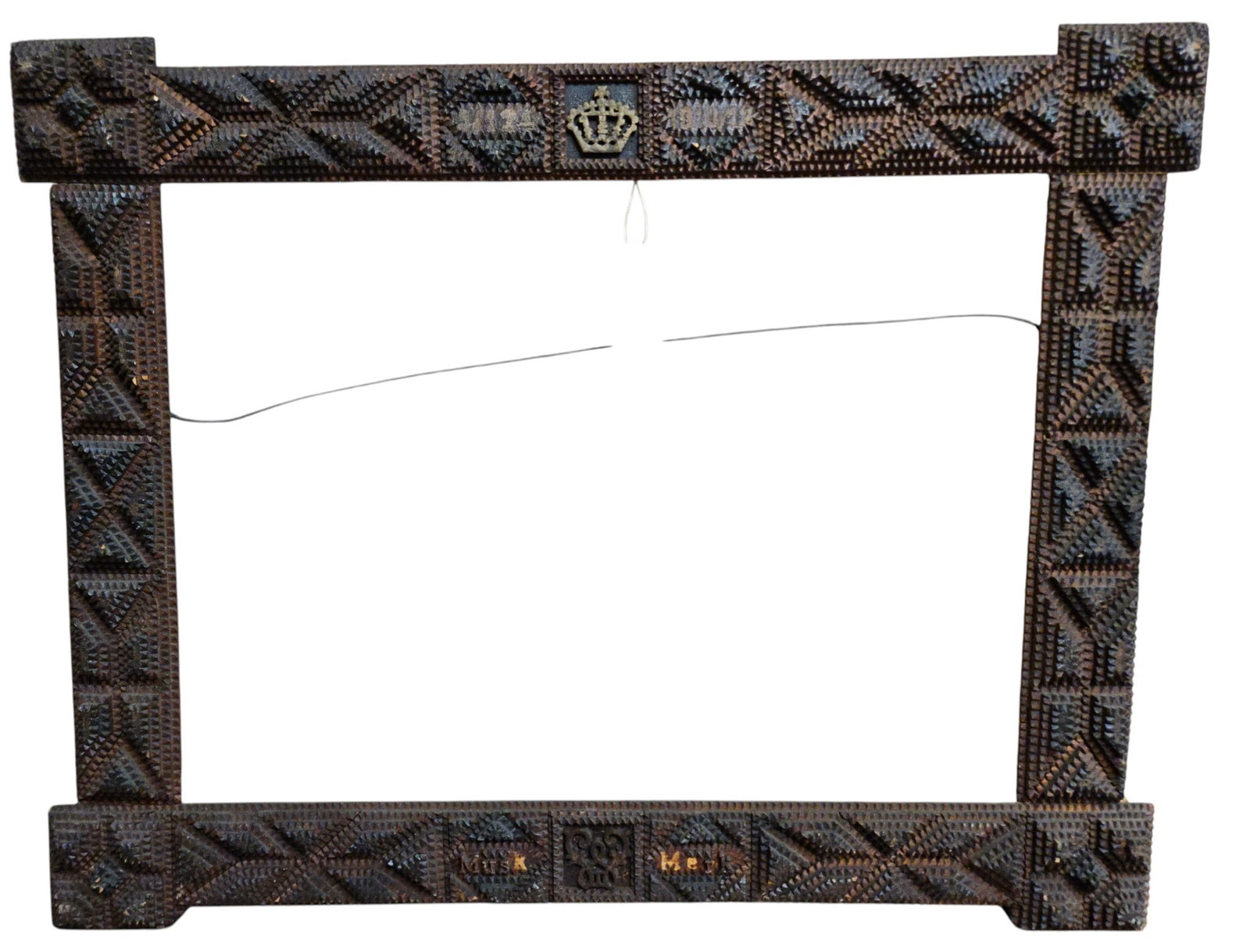 19th Century Tramp Art Frame (1 of 6)