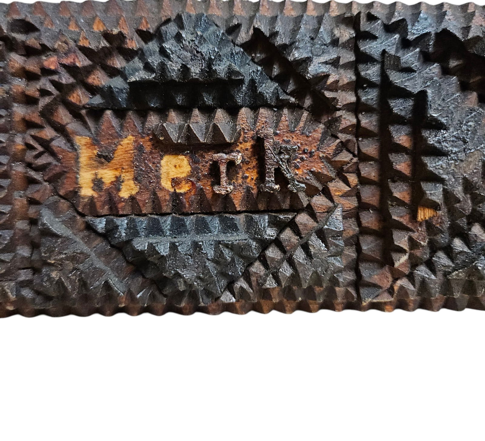 19th Century Tramp Art Frame - 3