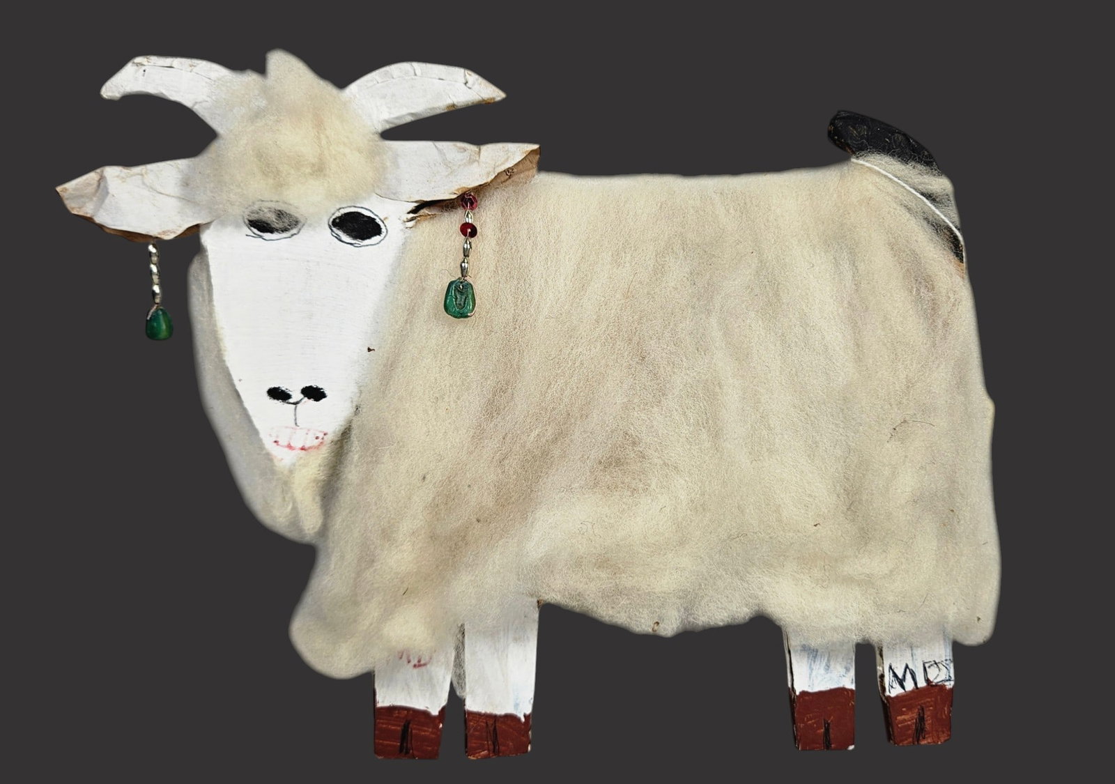 Mamie Deschillie Native American (Navajo 1920-2010) Folk Art Sheep Wool Goat (1 of 7)