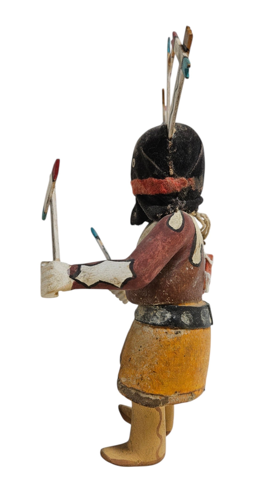 Vintage Native American Apache Gaam Dancer Kachina - 2