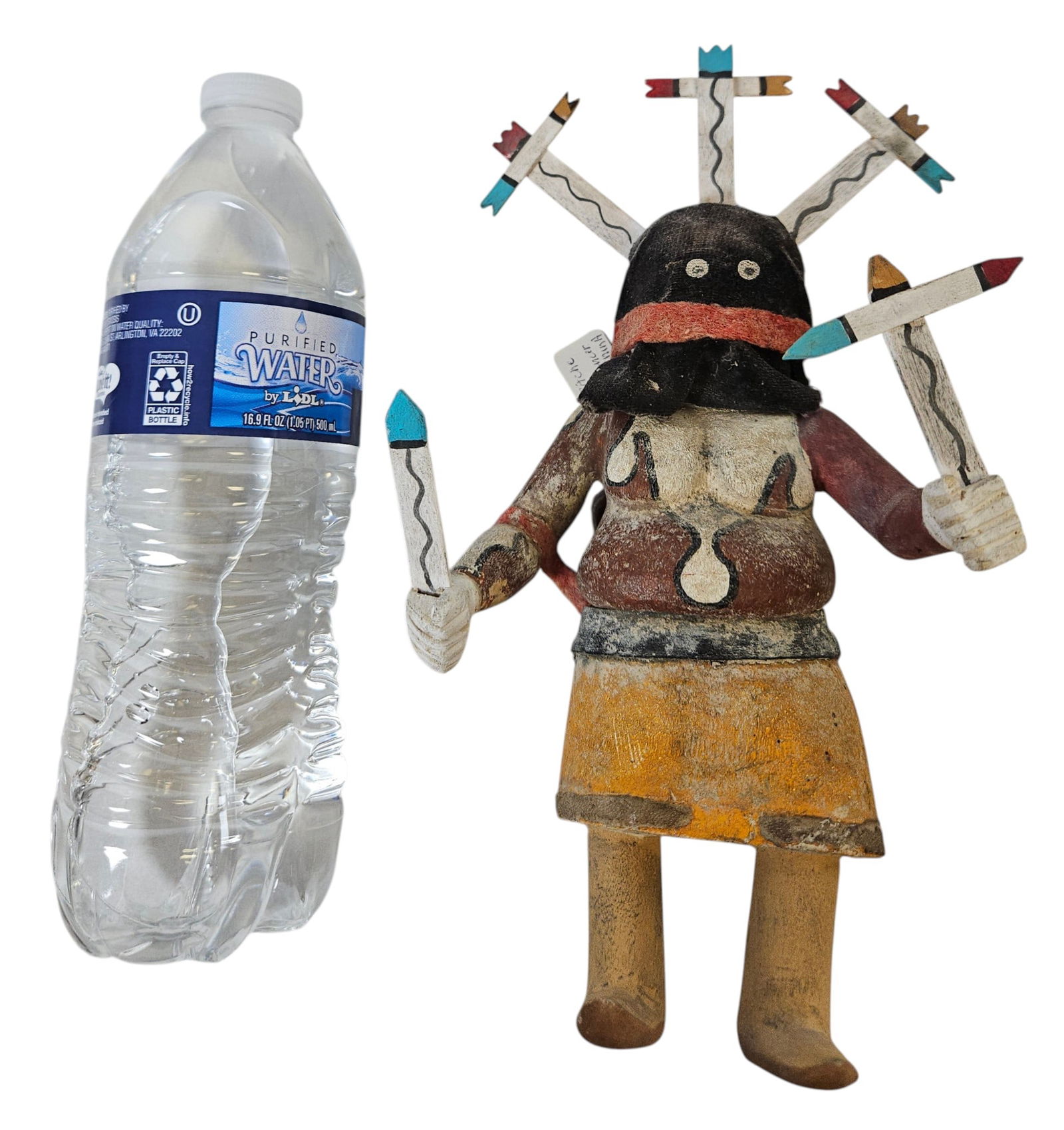 Vintage Native American Apache Gaam Dancer Kachina - 7