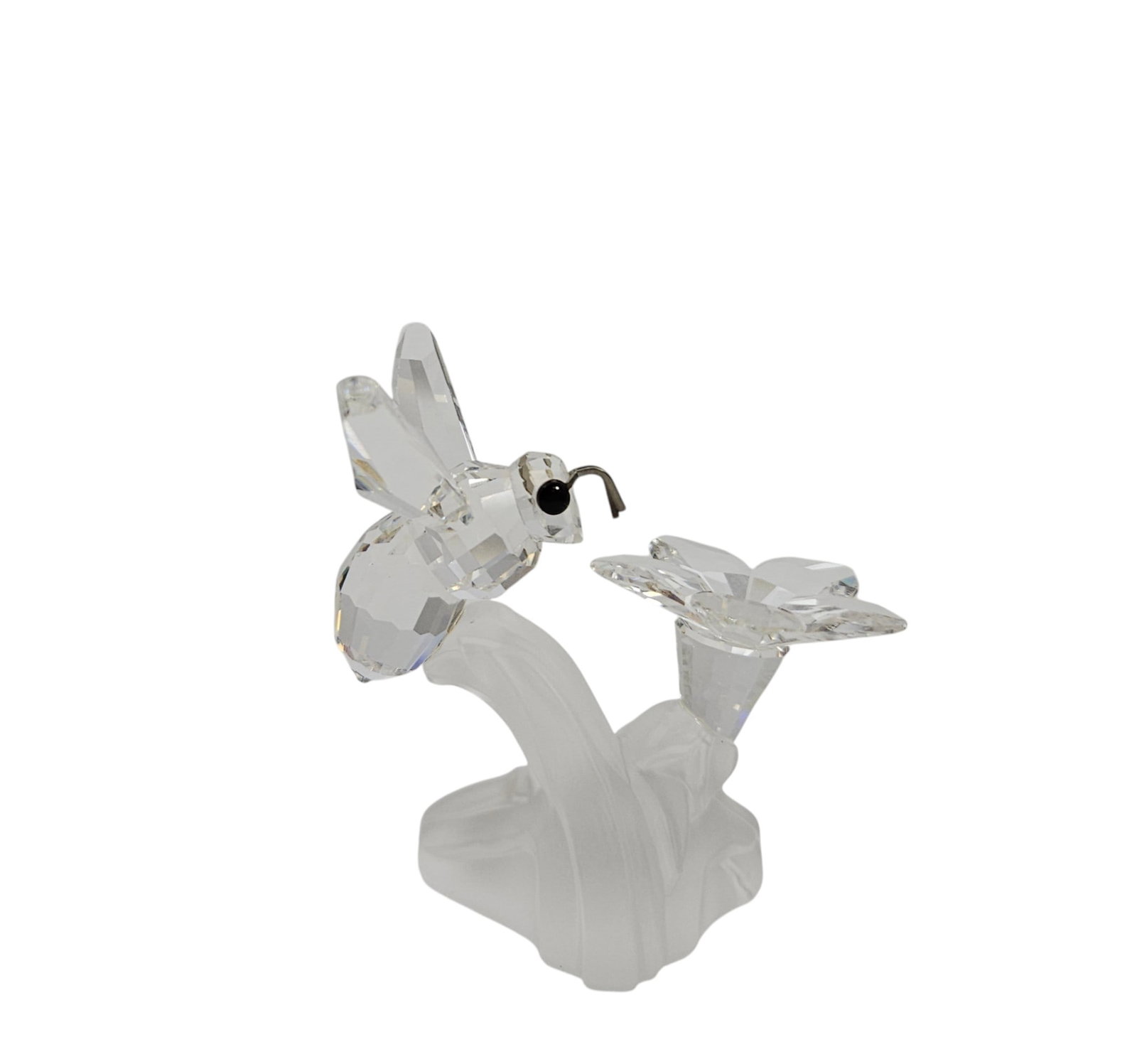 Swarovski Silver Crystal Bumblebee on Flower - 3
