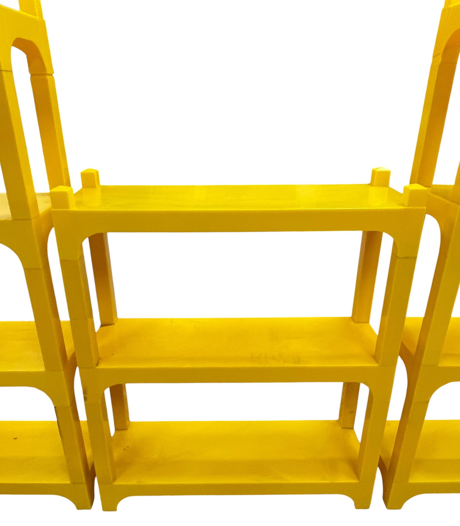 c1970 Space Age Modern Yellow Modular Shelving System - 2