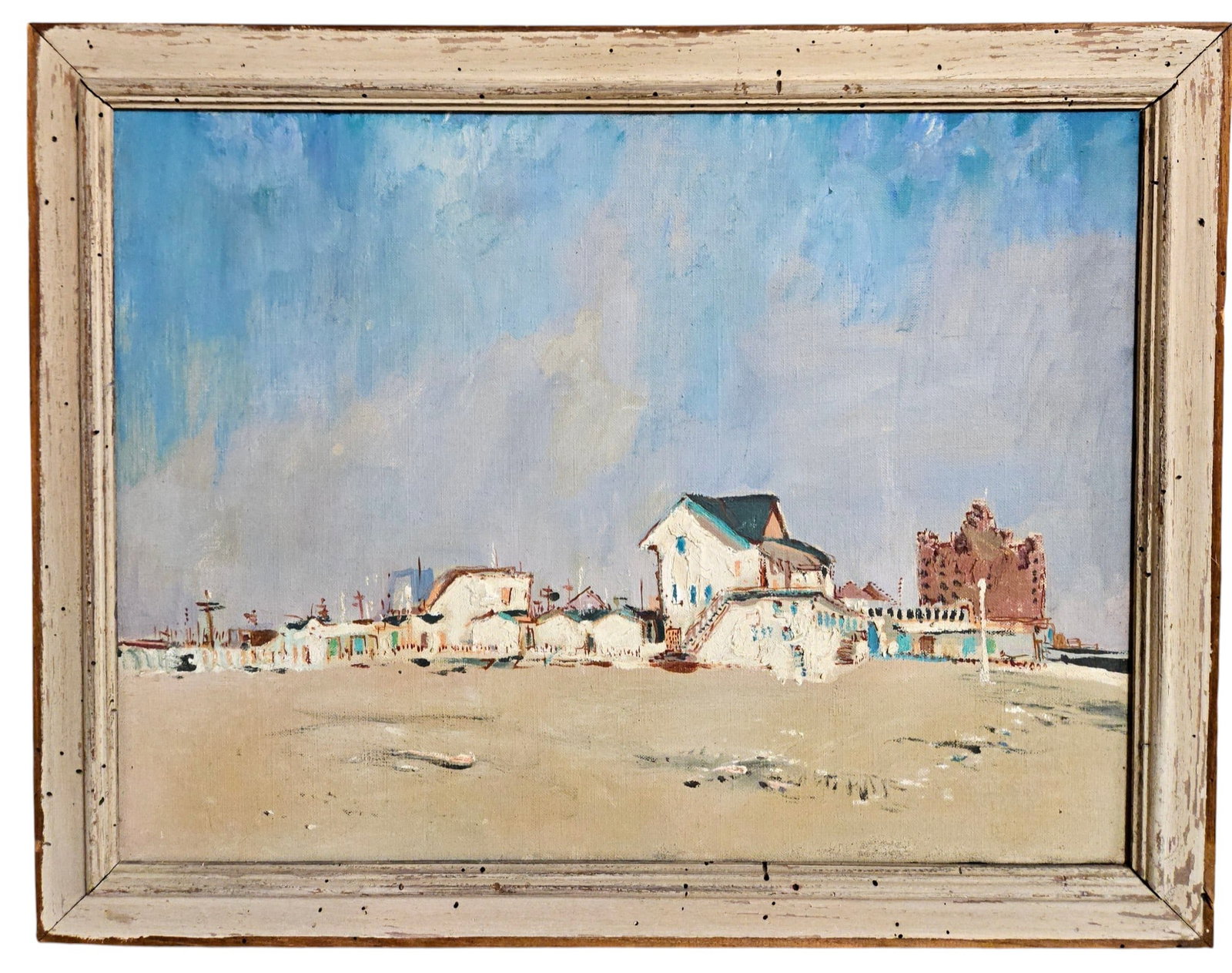 Mid Century Niel Peper Oil on Canvas Long Island Beach Landscape (1 of 3)