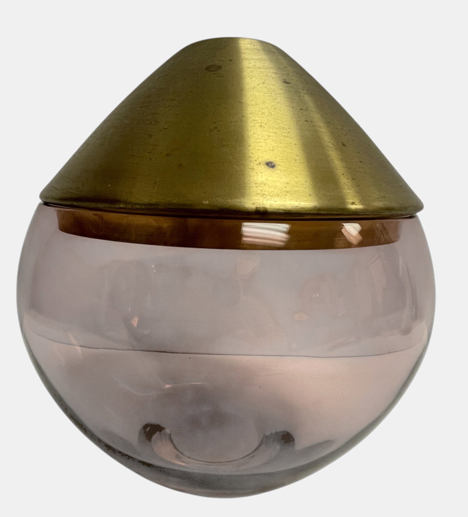 Utopia & Utility India Small Brass Glass & Wood Stackable Container (1 of 5)