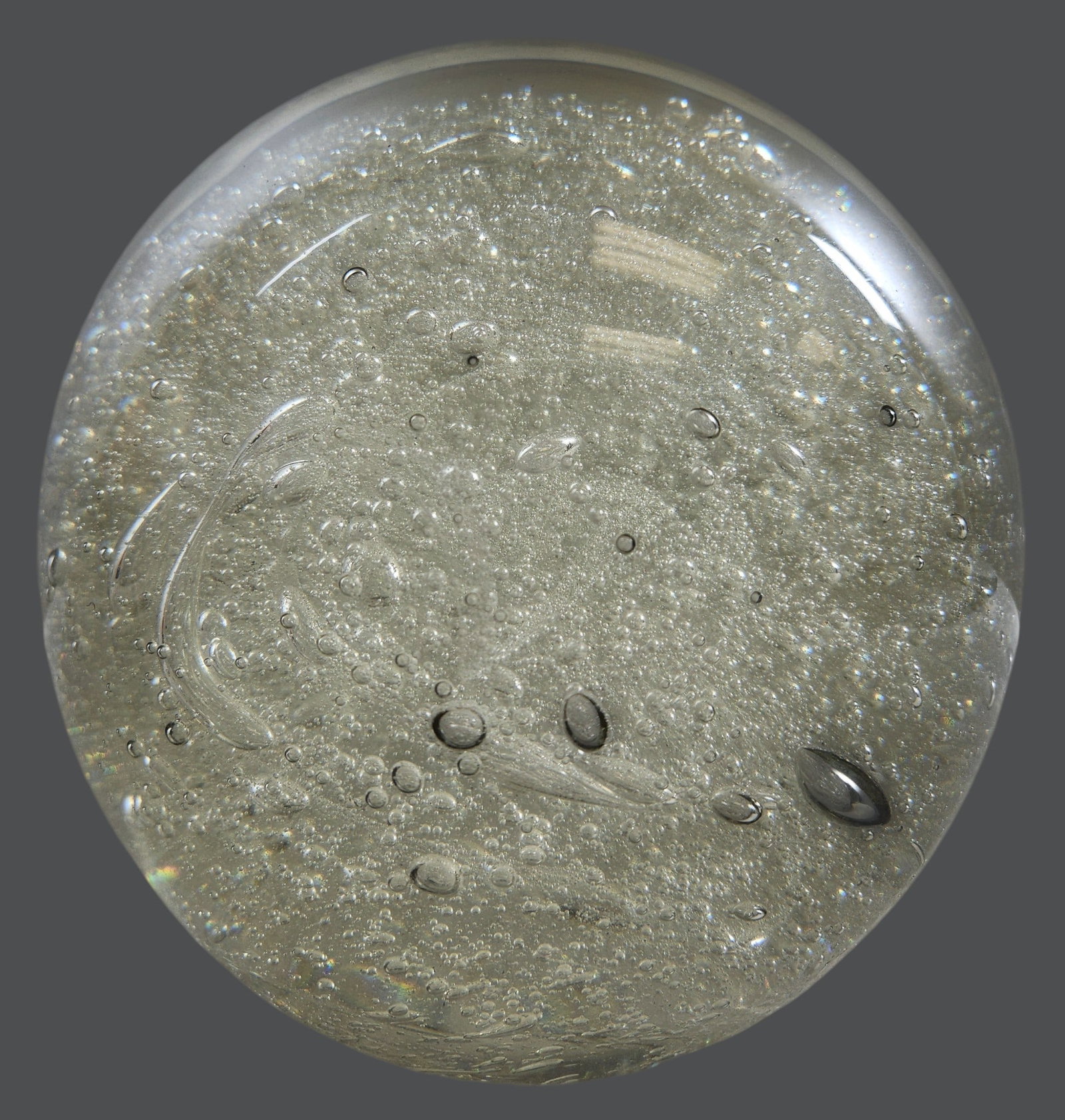 Large Mid Century Crystal Ball - 3