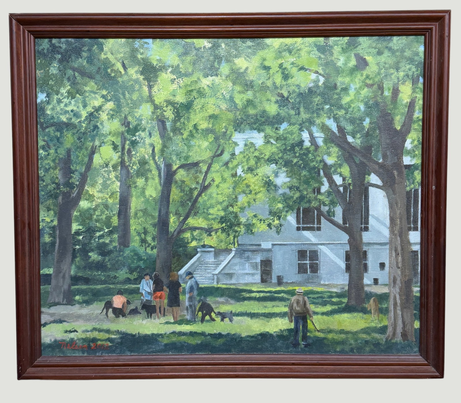 Donald Nelsen (American, 20th/21st c.) Oil on Canvas Impressionist Style Landscape (1 of 5)