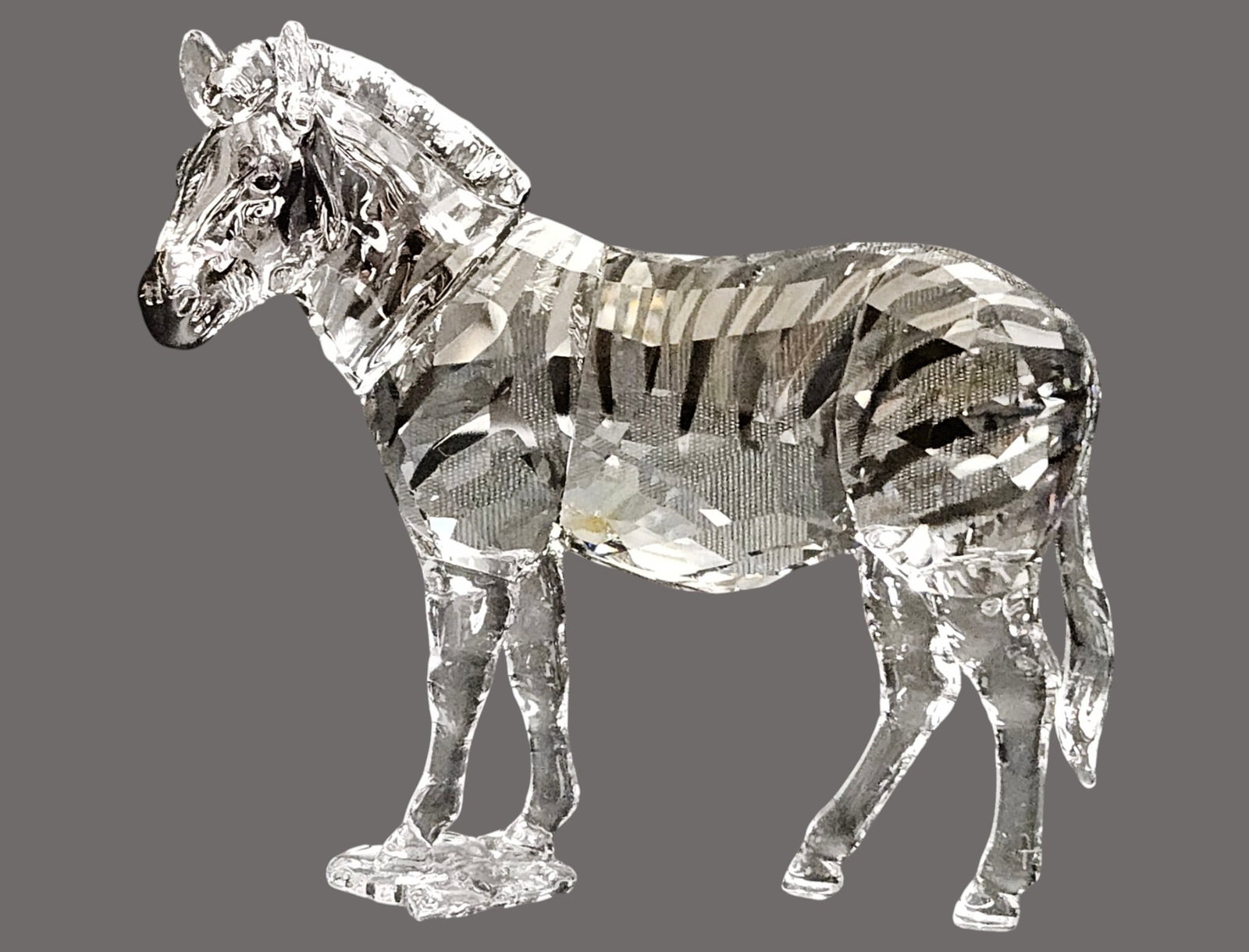 Swarovski SCS 2021 Crystal Zebra Amai Figure: Swarovski SCS 2021 Crystal Zebra Amai Figure #5550663, in original box. In excellent condition. Please see our other lots from a huge estate collection of rare and hard to find large Swarovski SCS